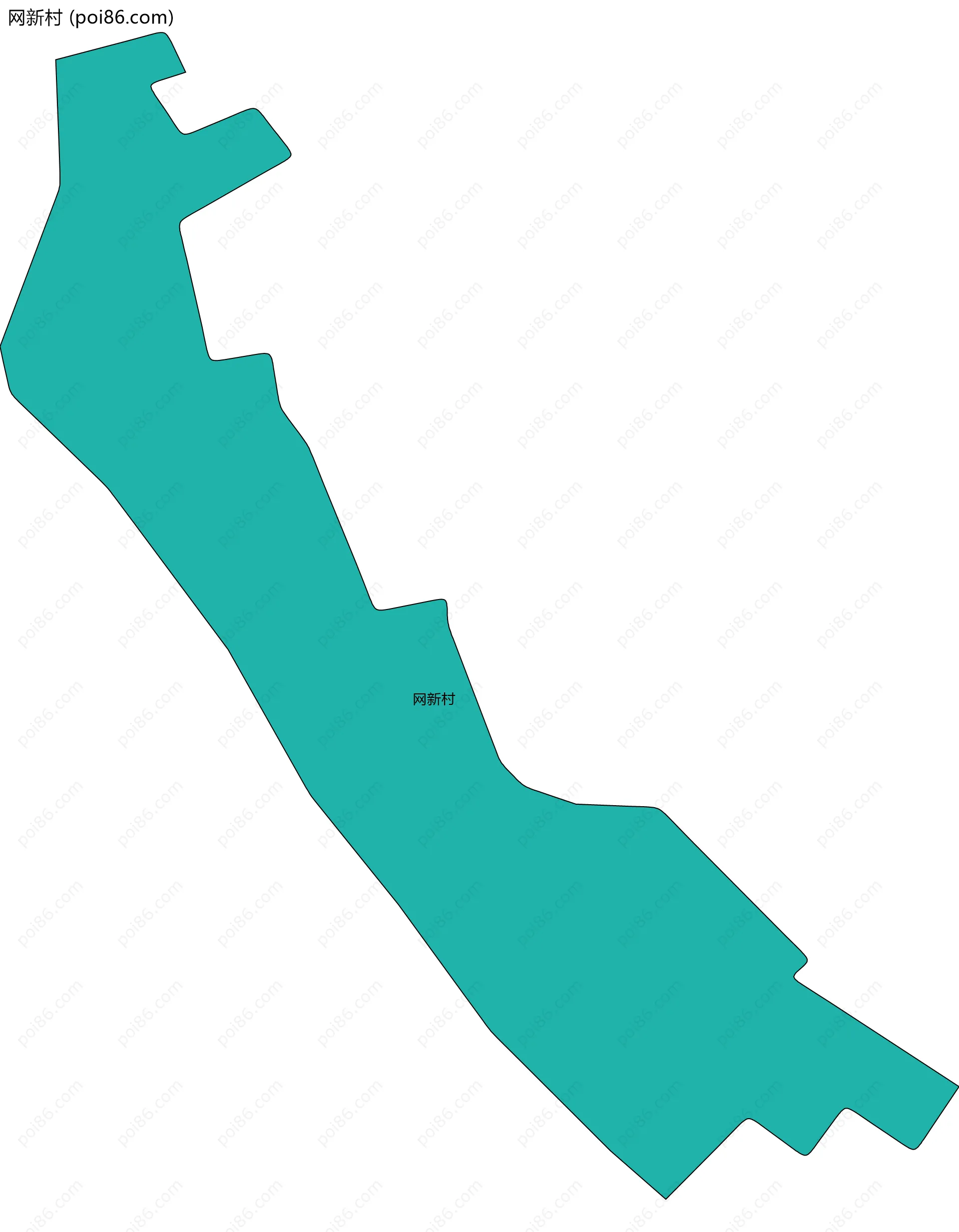 网新村边界地图