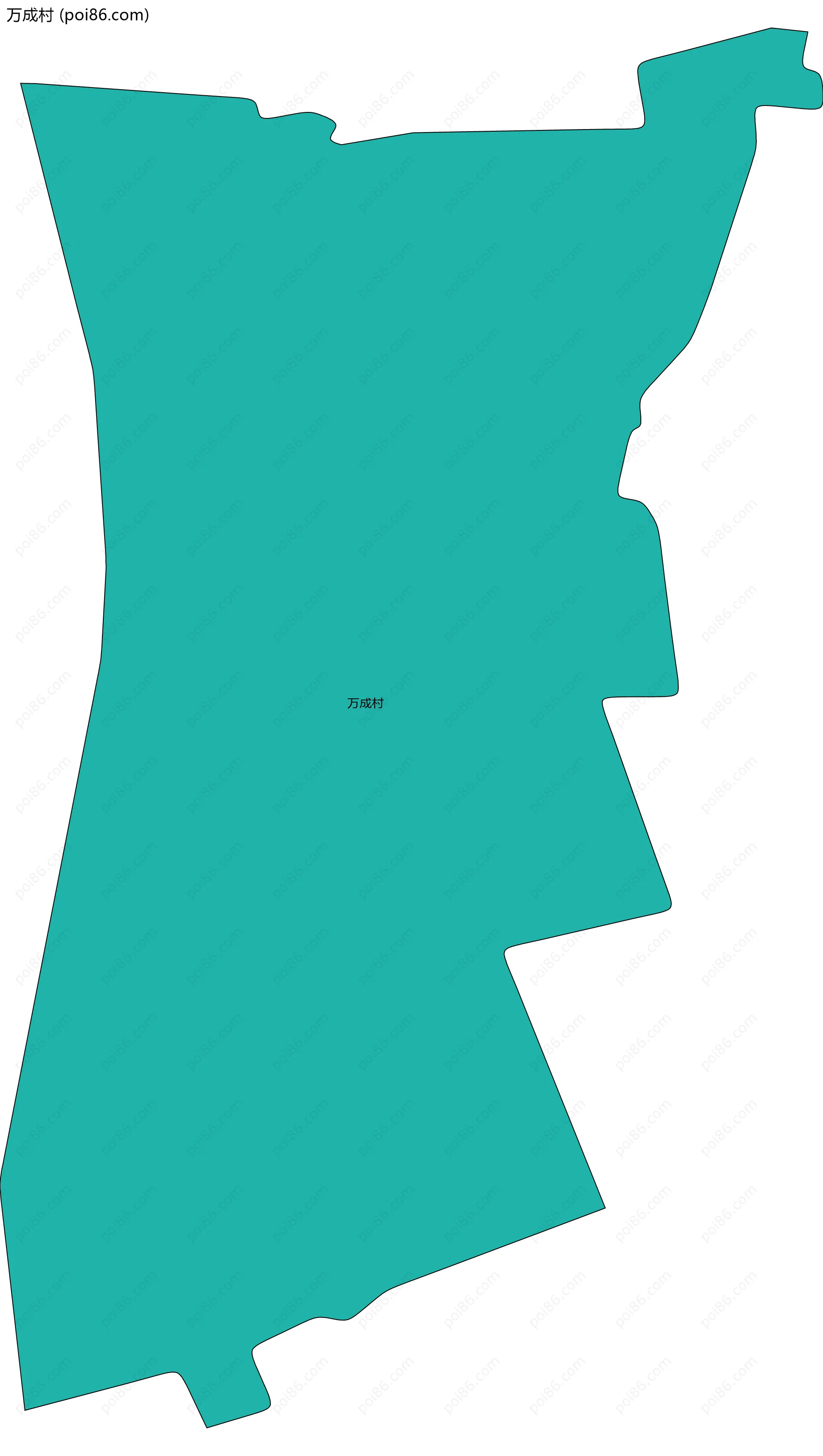 万成村边界地图