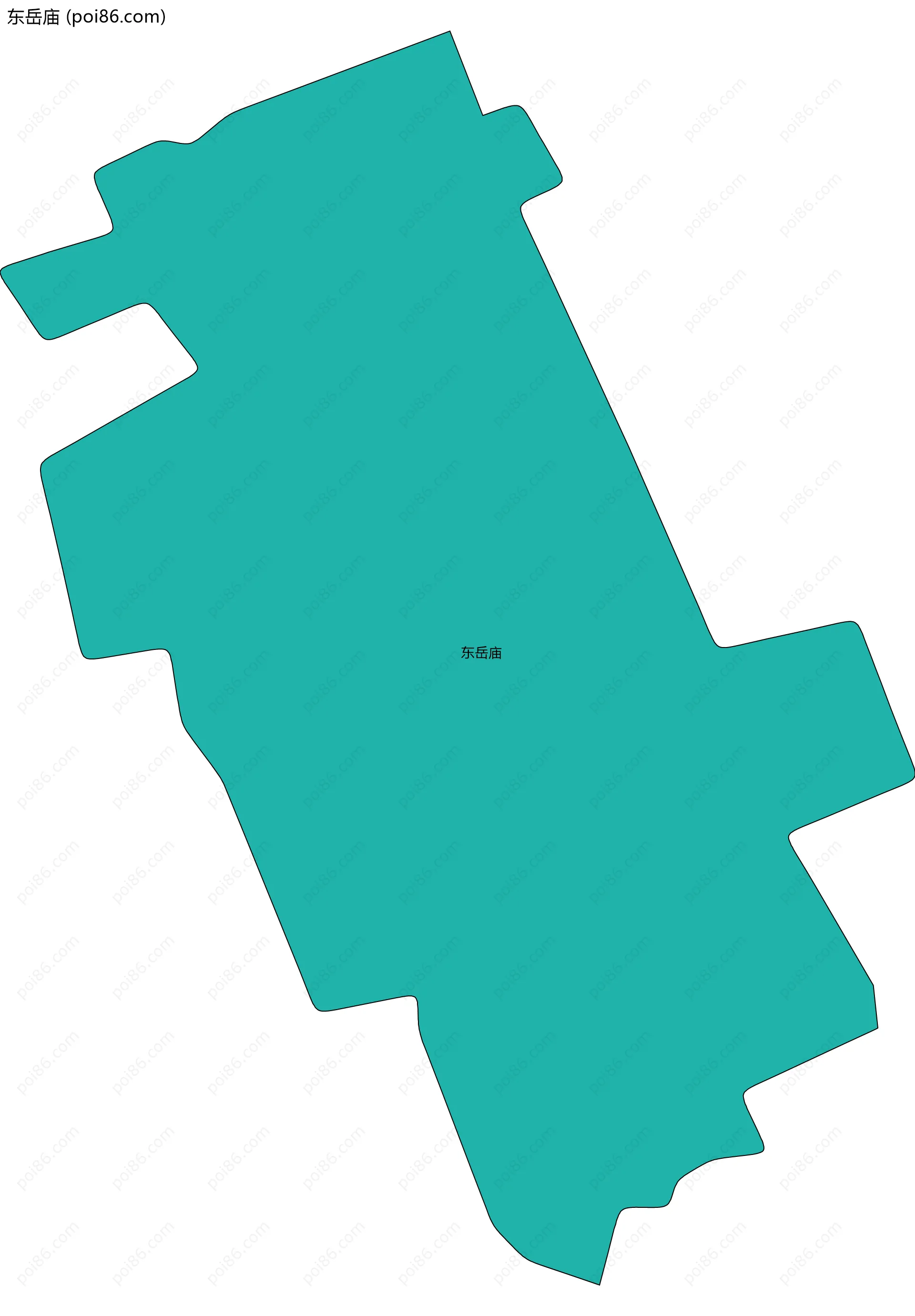 东岳庙边界地图