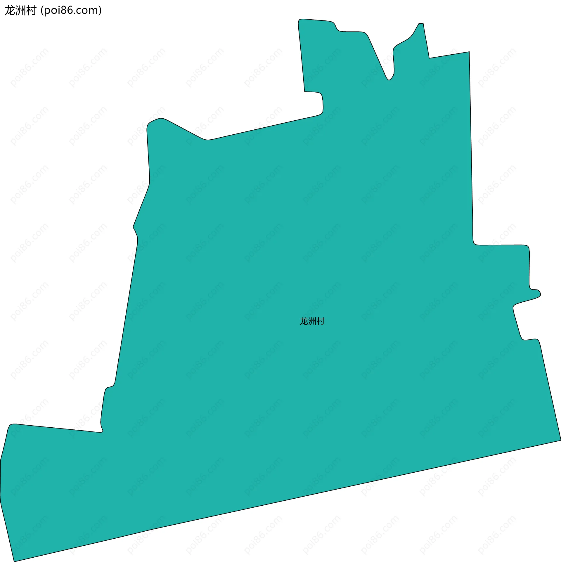 龙洲村边界地图