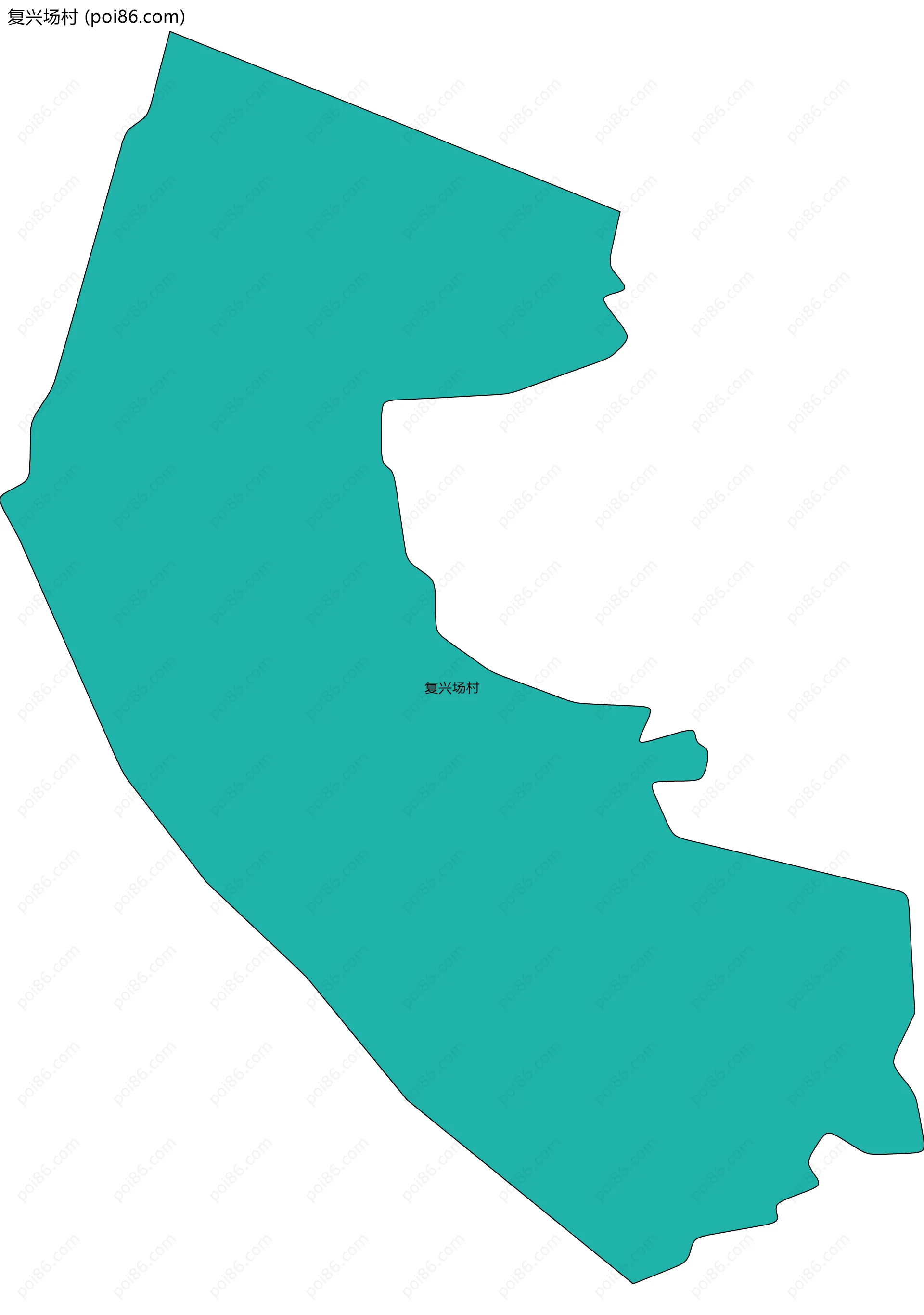 复兴场村边界地图