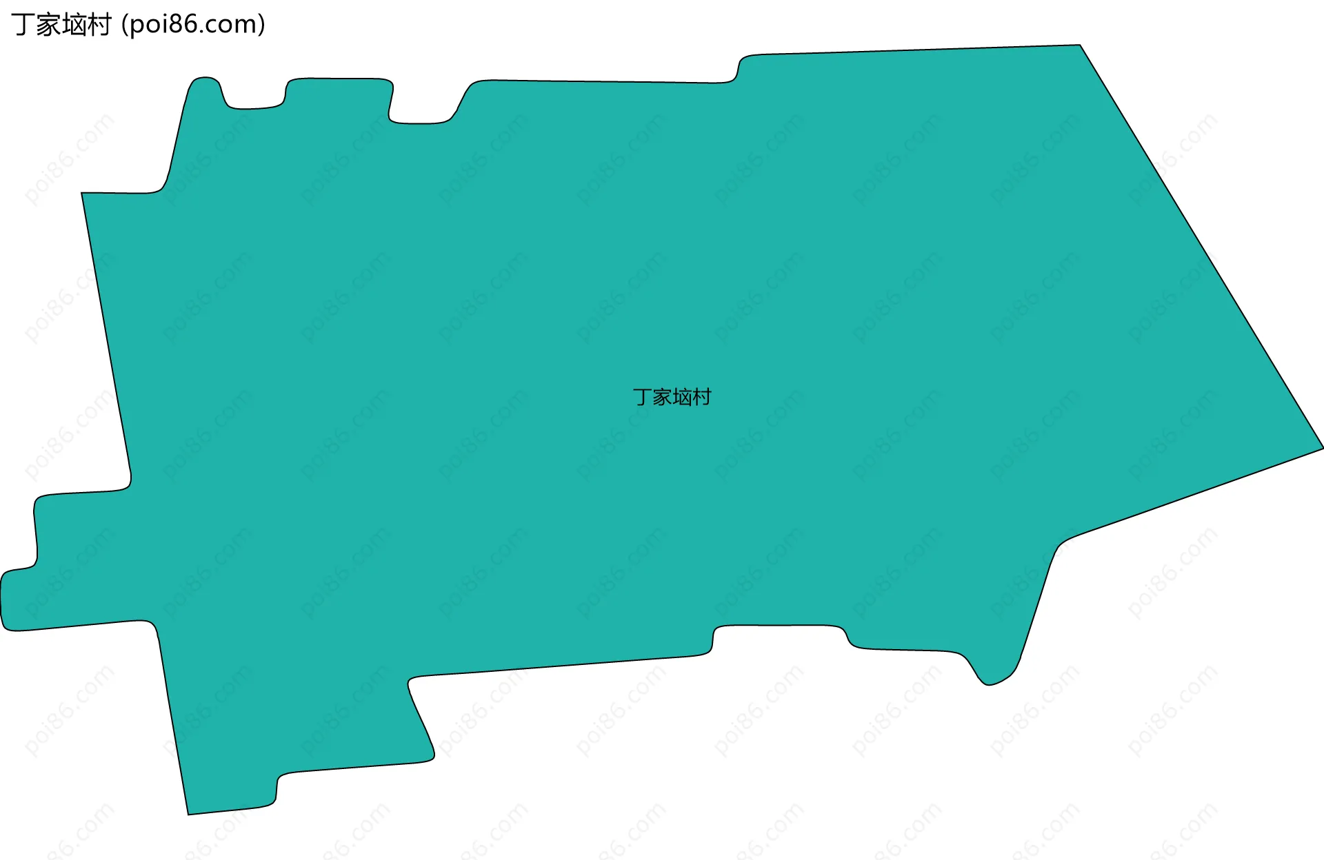 丁家垴村边界地图