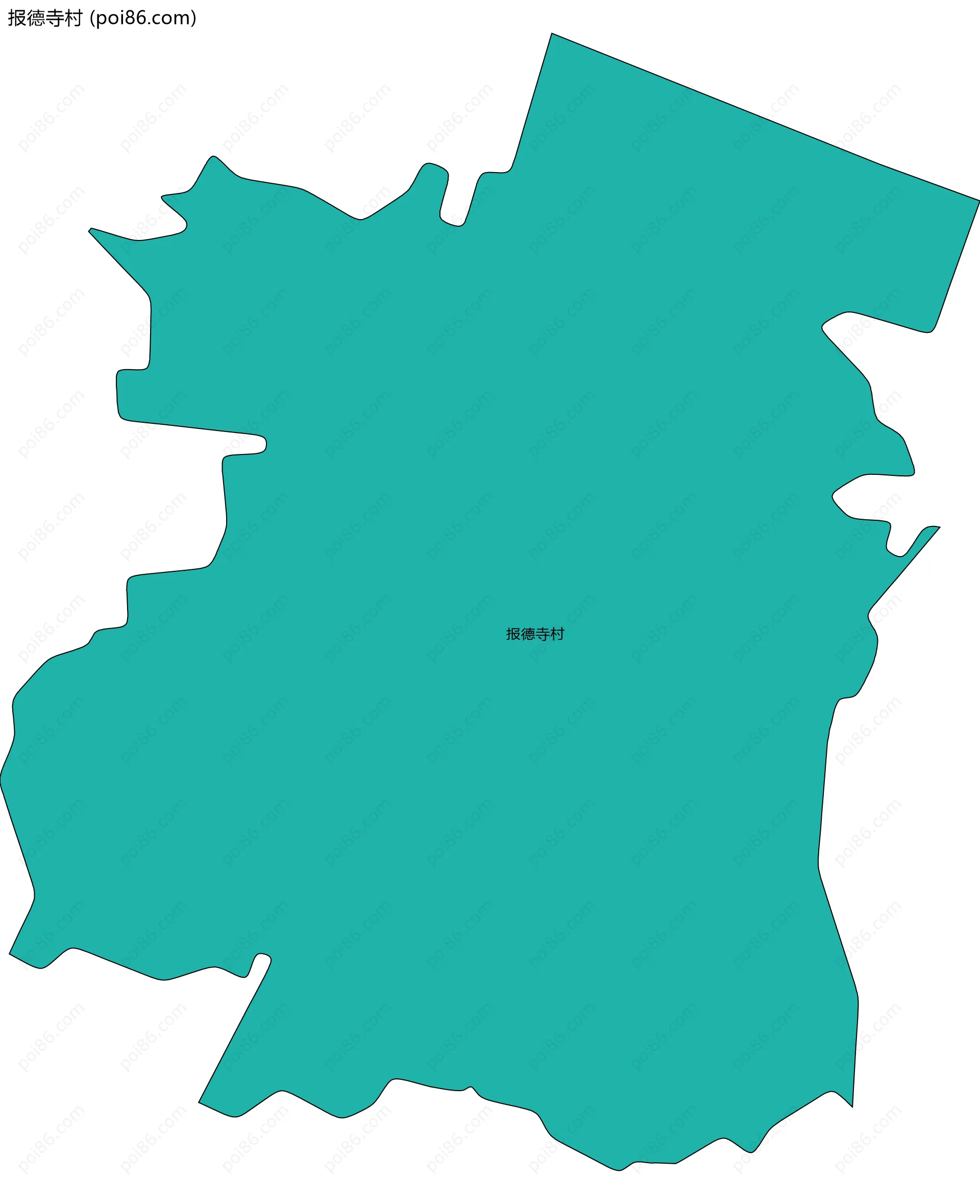 报德寺村边界地图