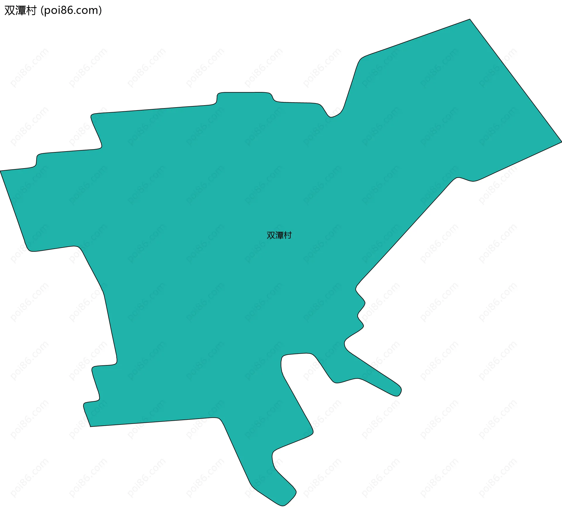 双潭村边界地图