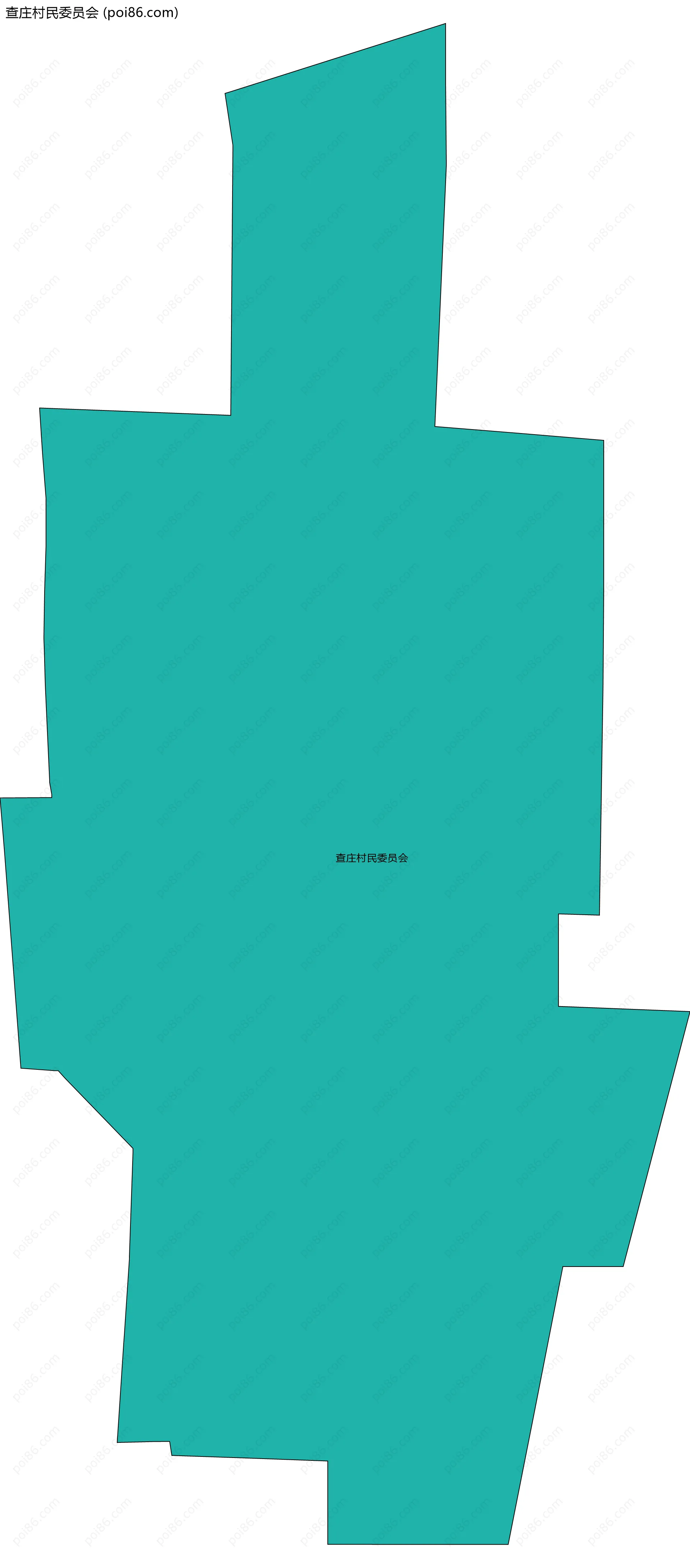 查庄村民委员会边界地图