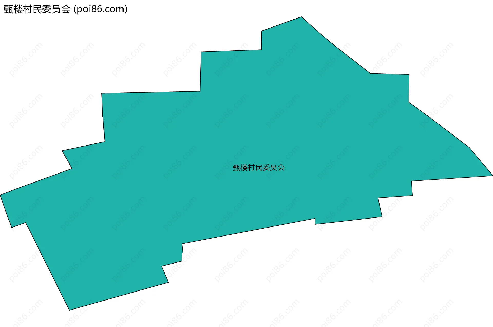 甄楼村民委员会边界地图