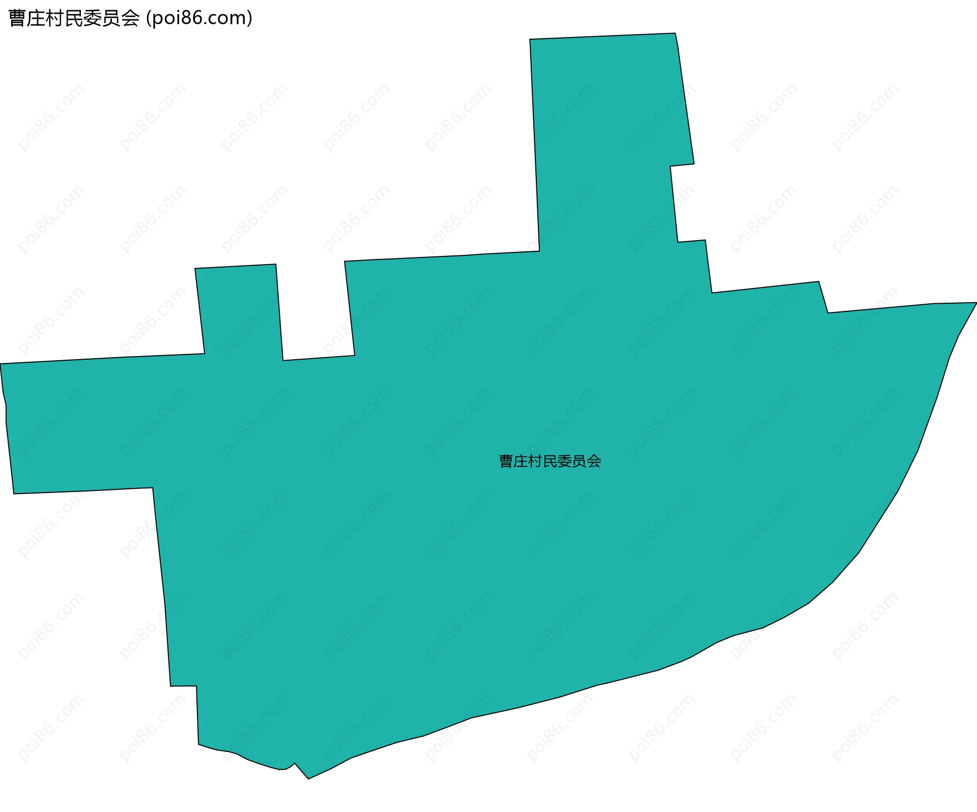 曹庄村民委员会边界地图