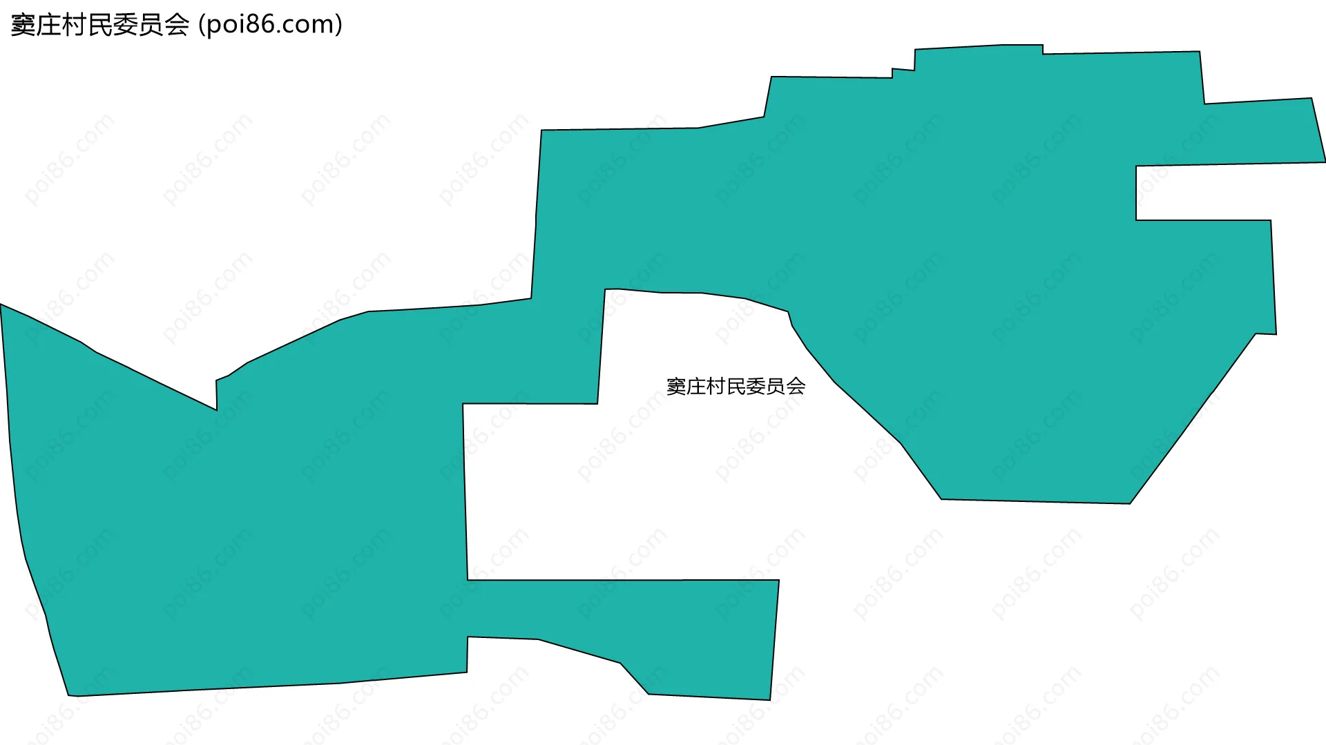 窦庄村民委员会边界地图