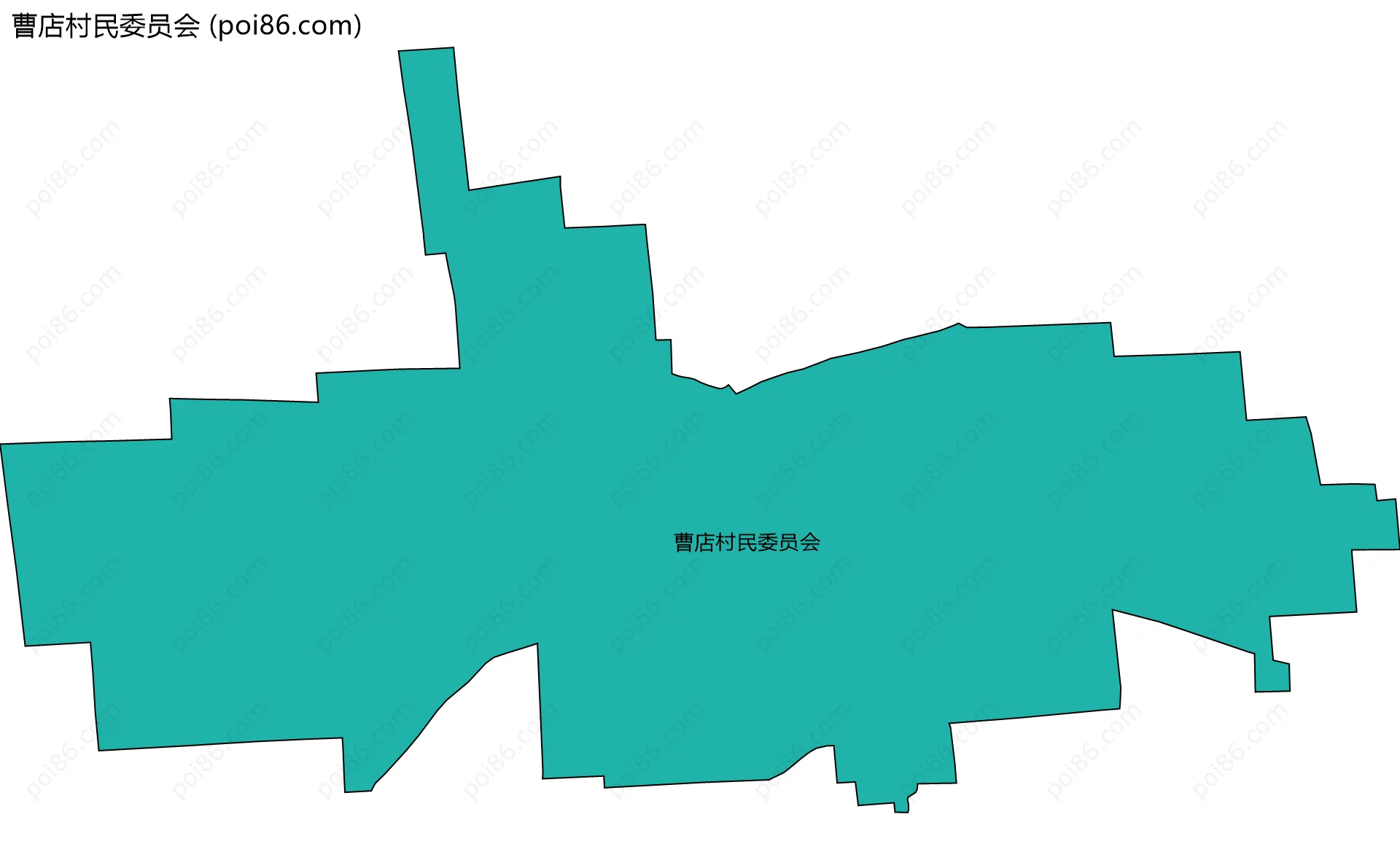 曹店村民委员会边界地图