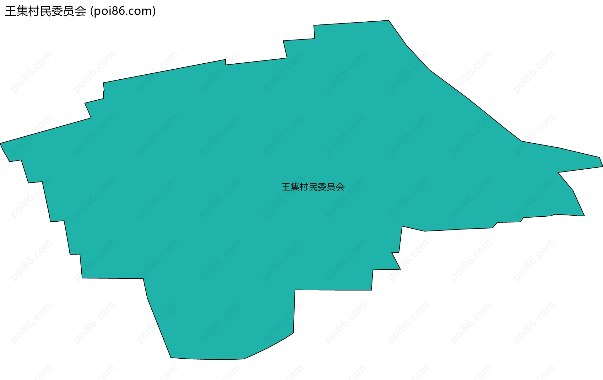 王集村民委员会边界地图