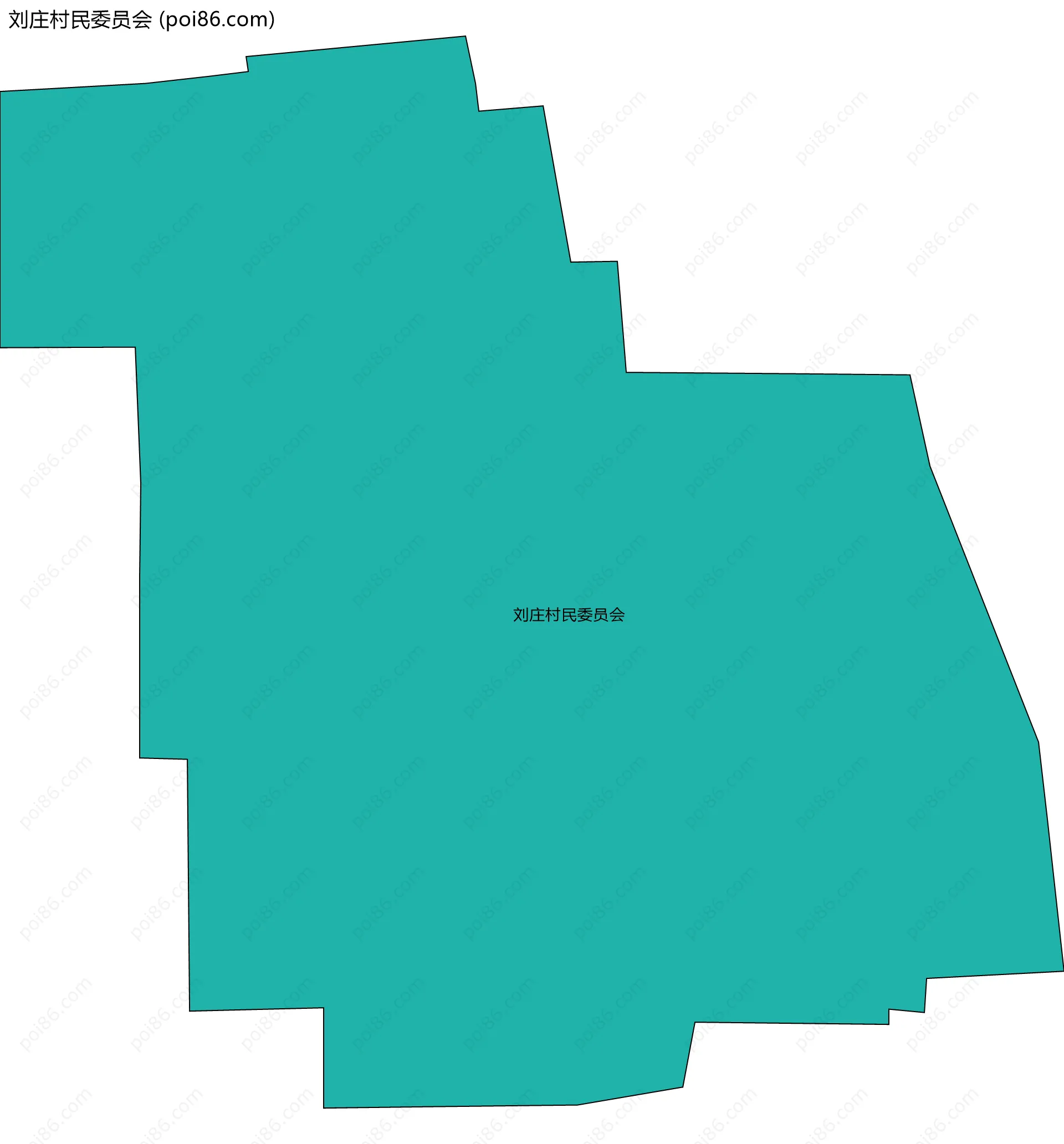 刘庄村民委员会边界地图
