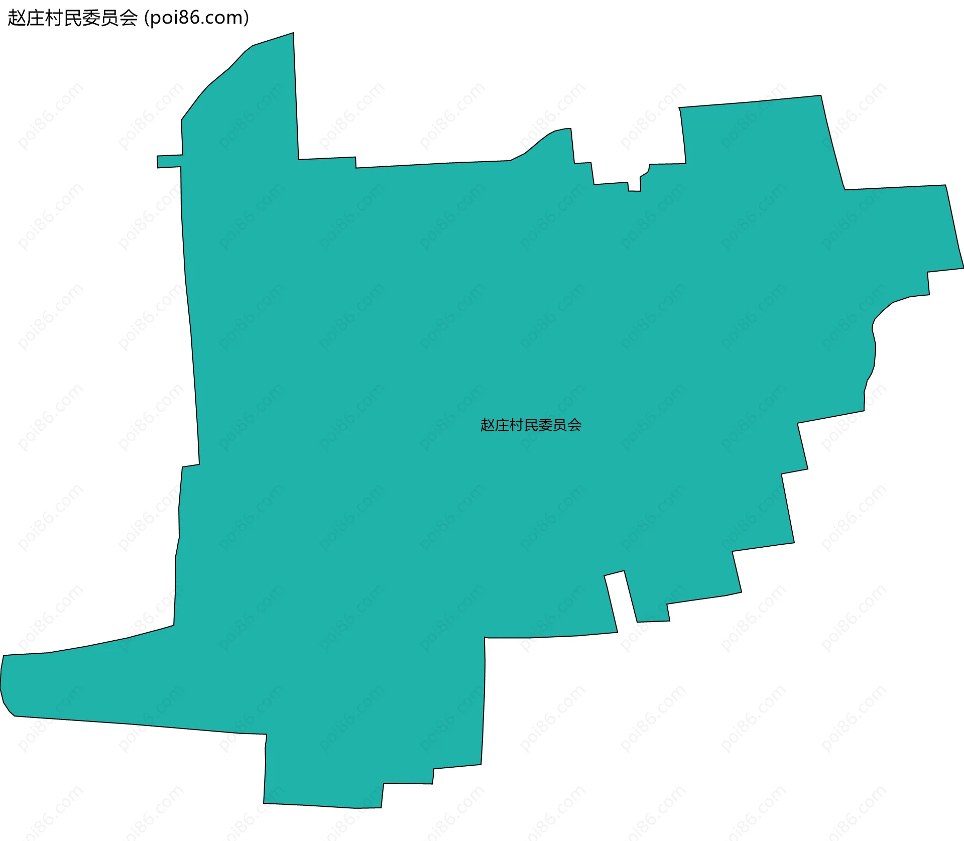 赵庄村民委员会边界地图