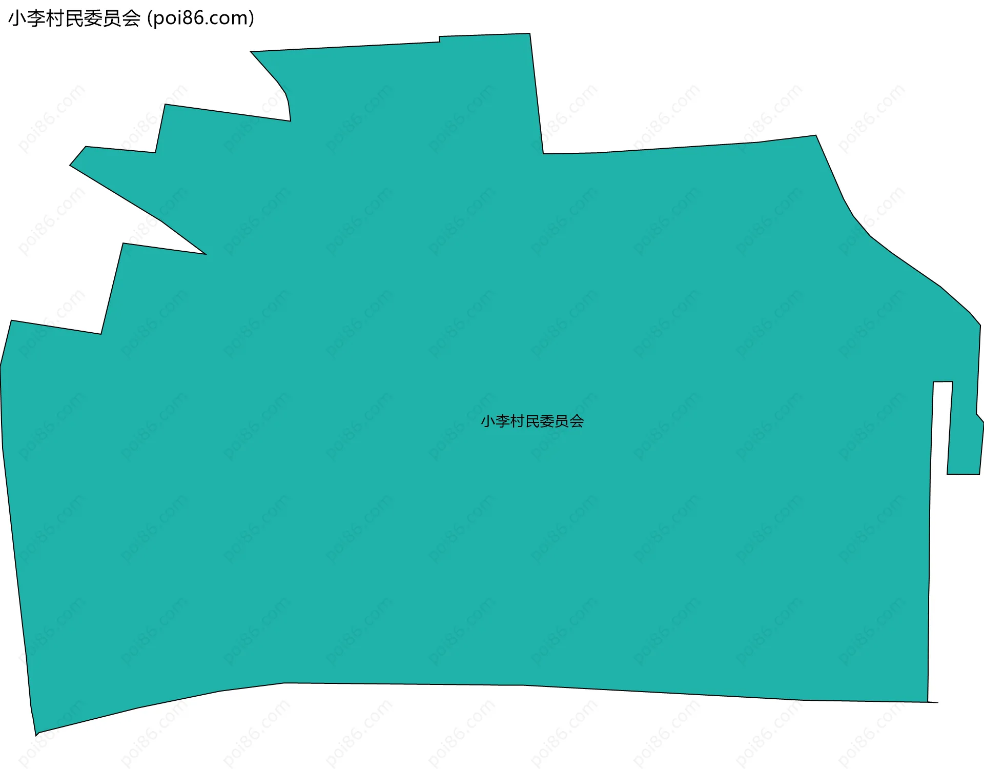 小李村民委员会边界地图