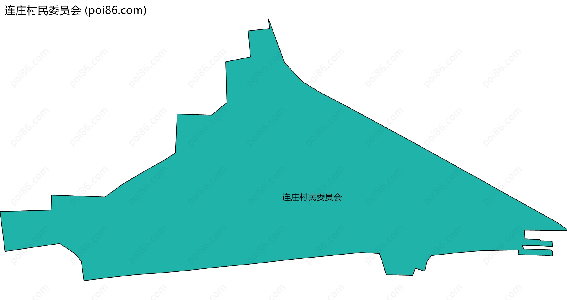 连庄村民委员会边界地图