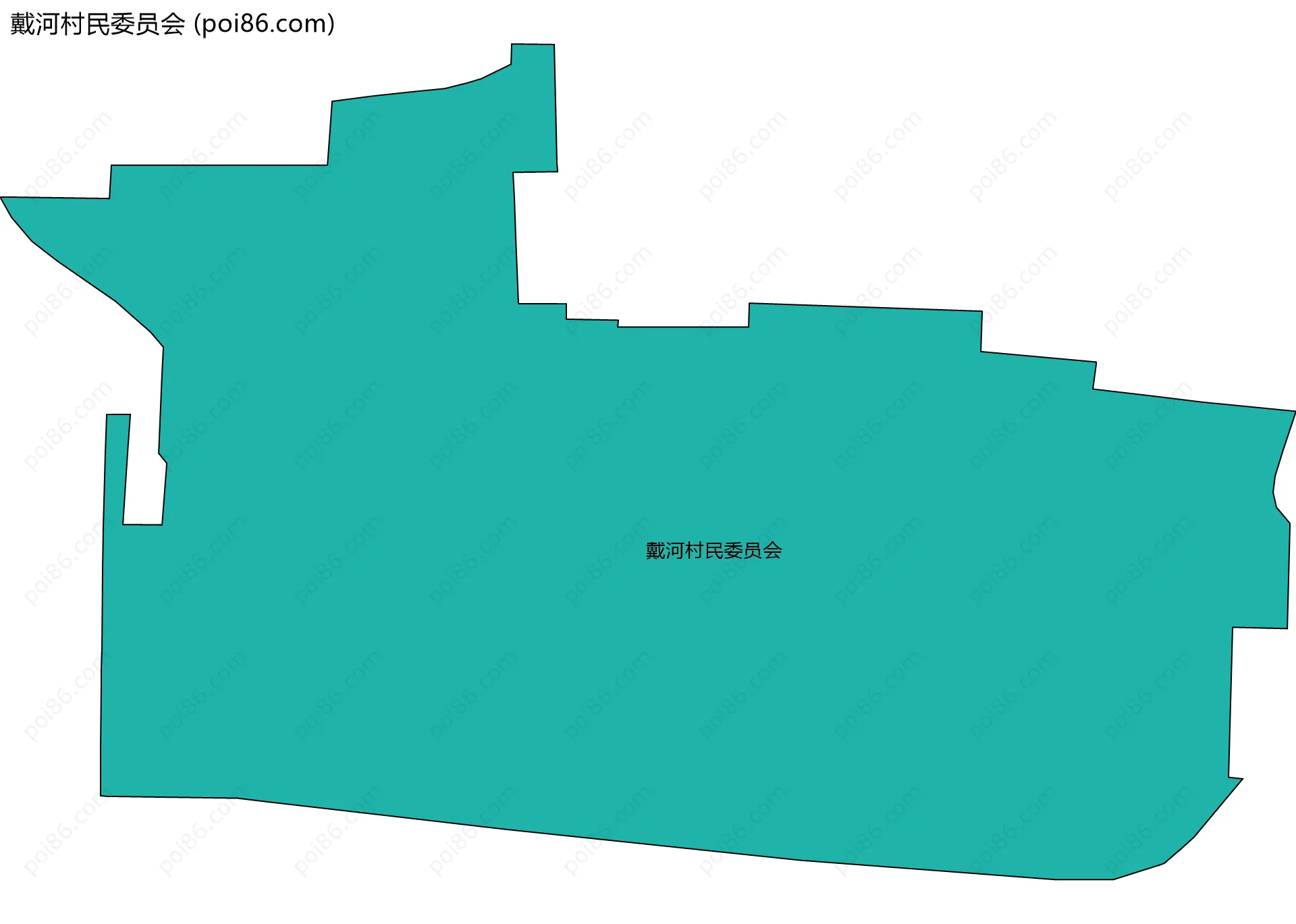 戴河村民委员会边界地图