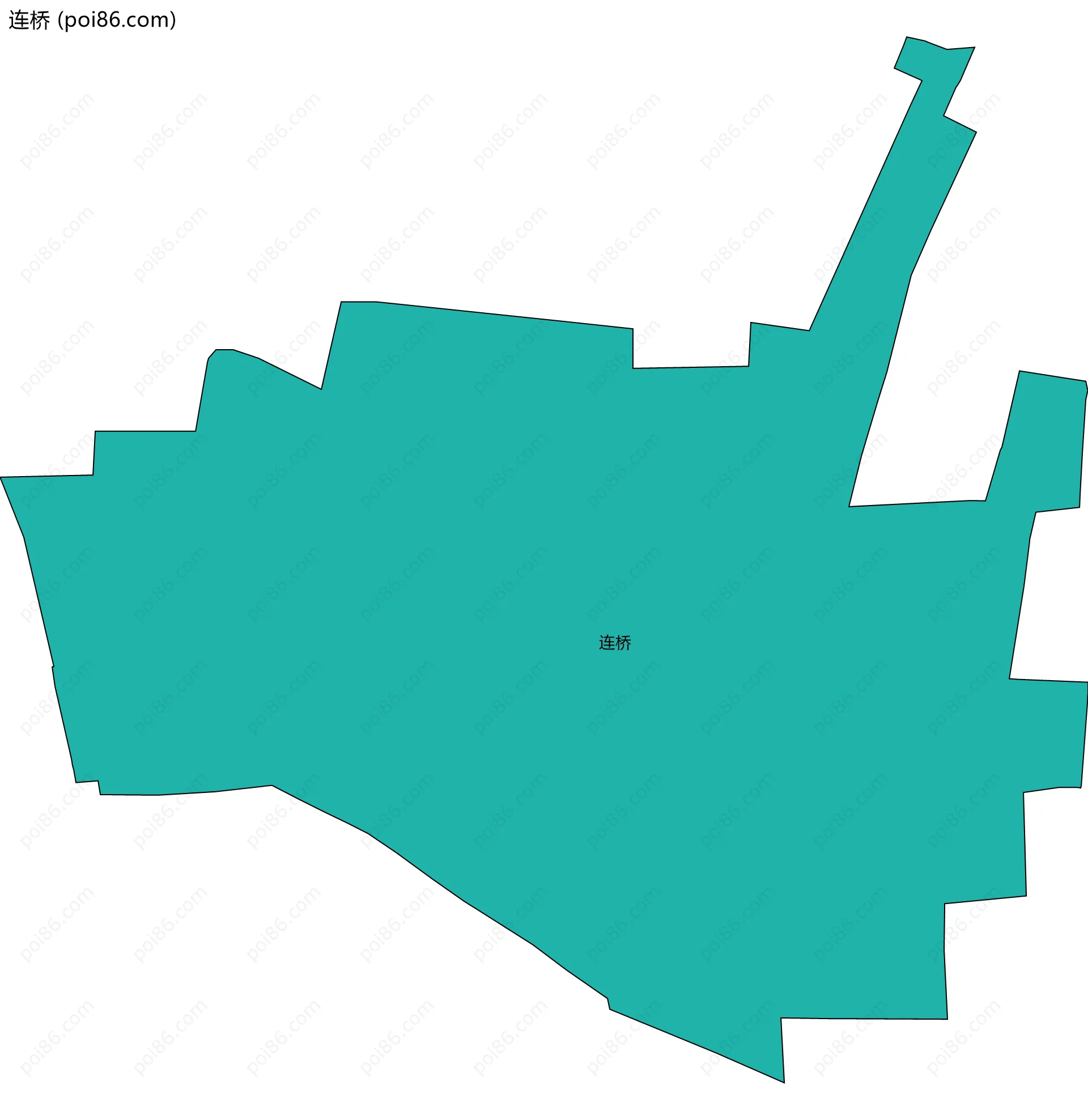 连桥边界地图