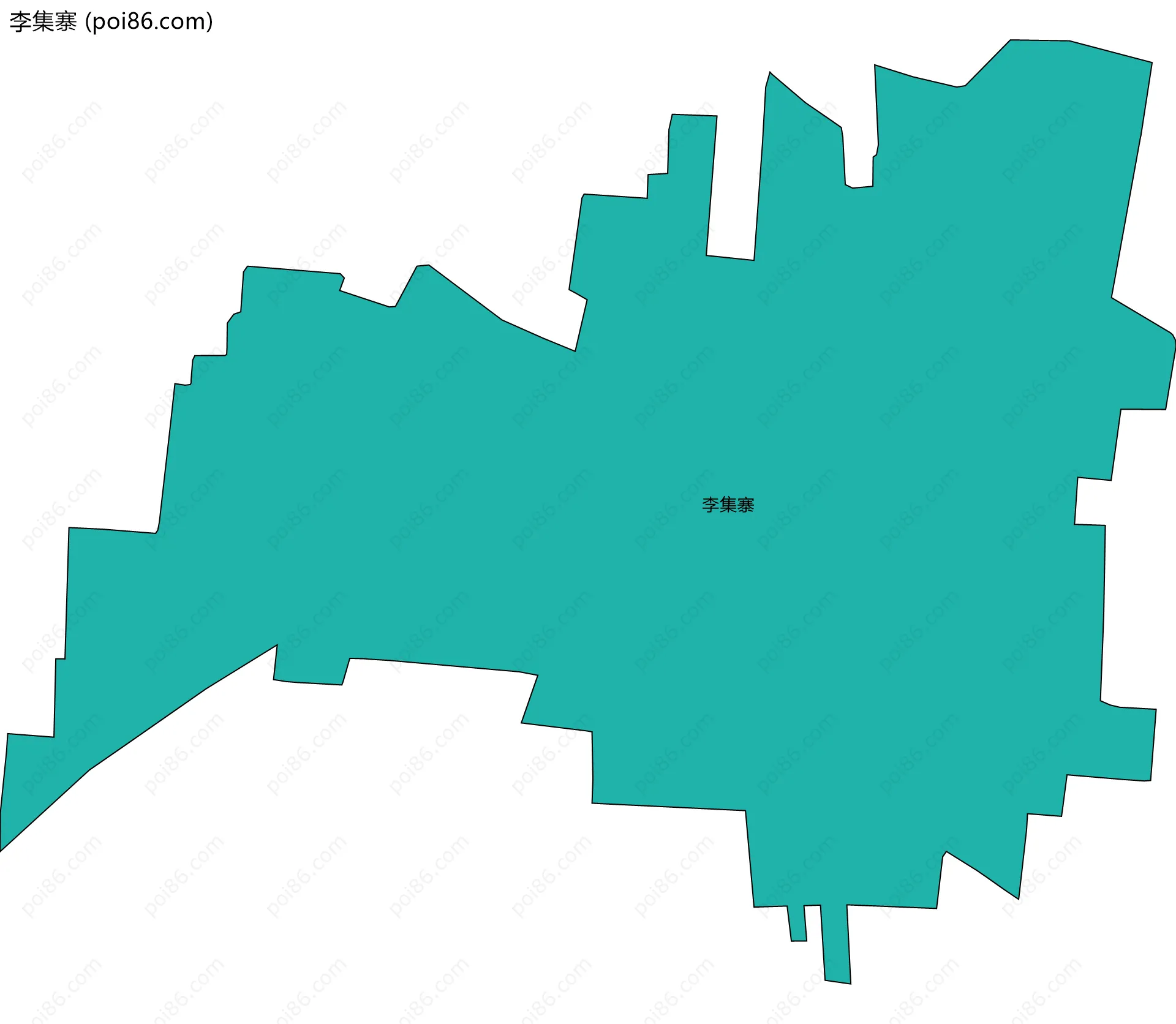 李集寨边界地图