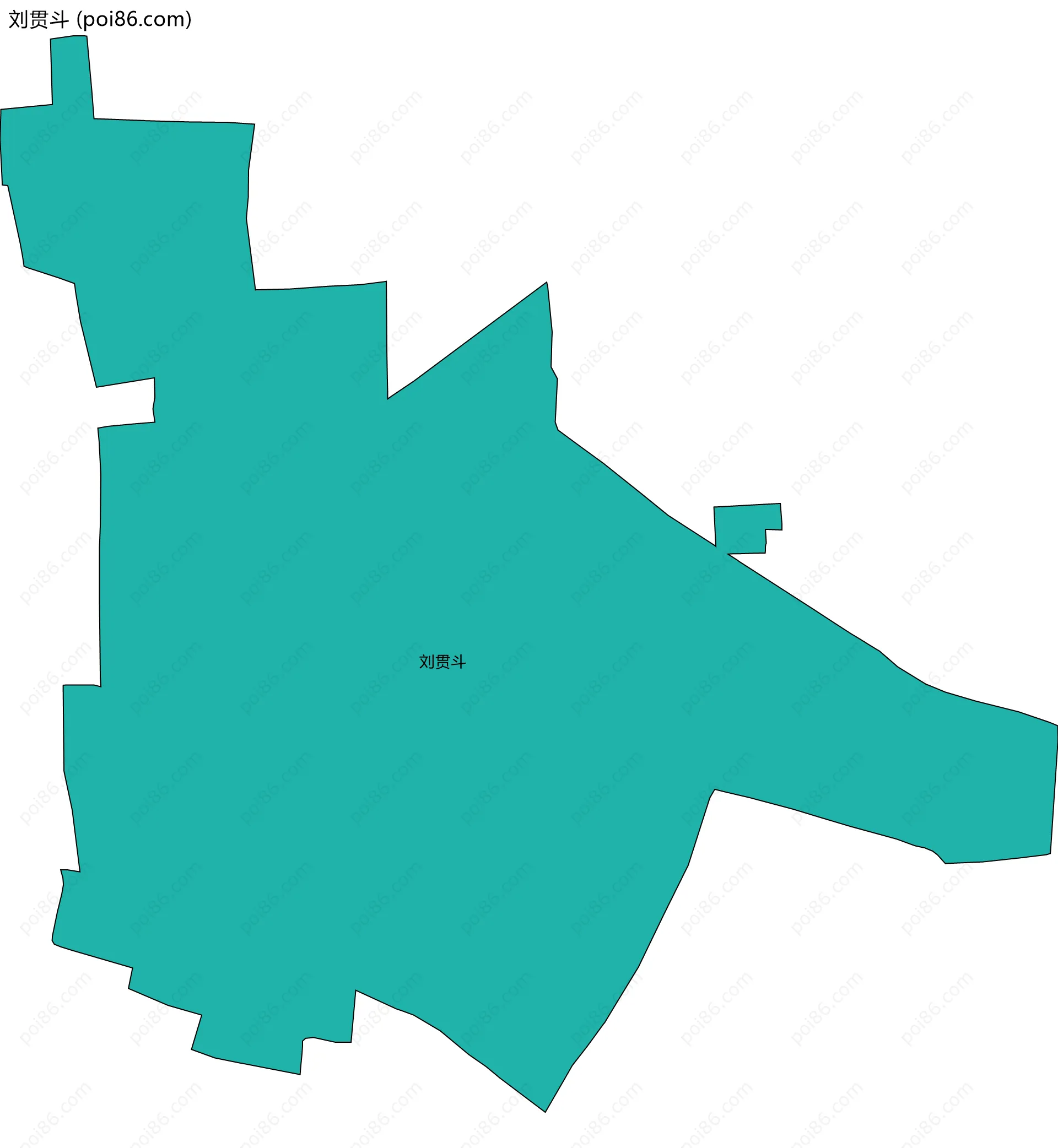 刘贯斗边界地图