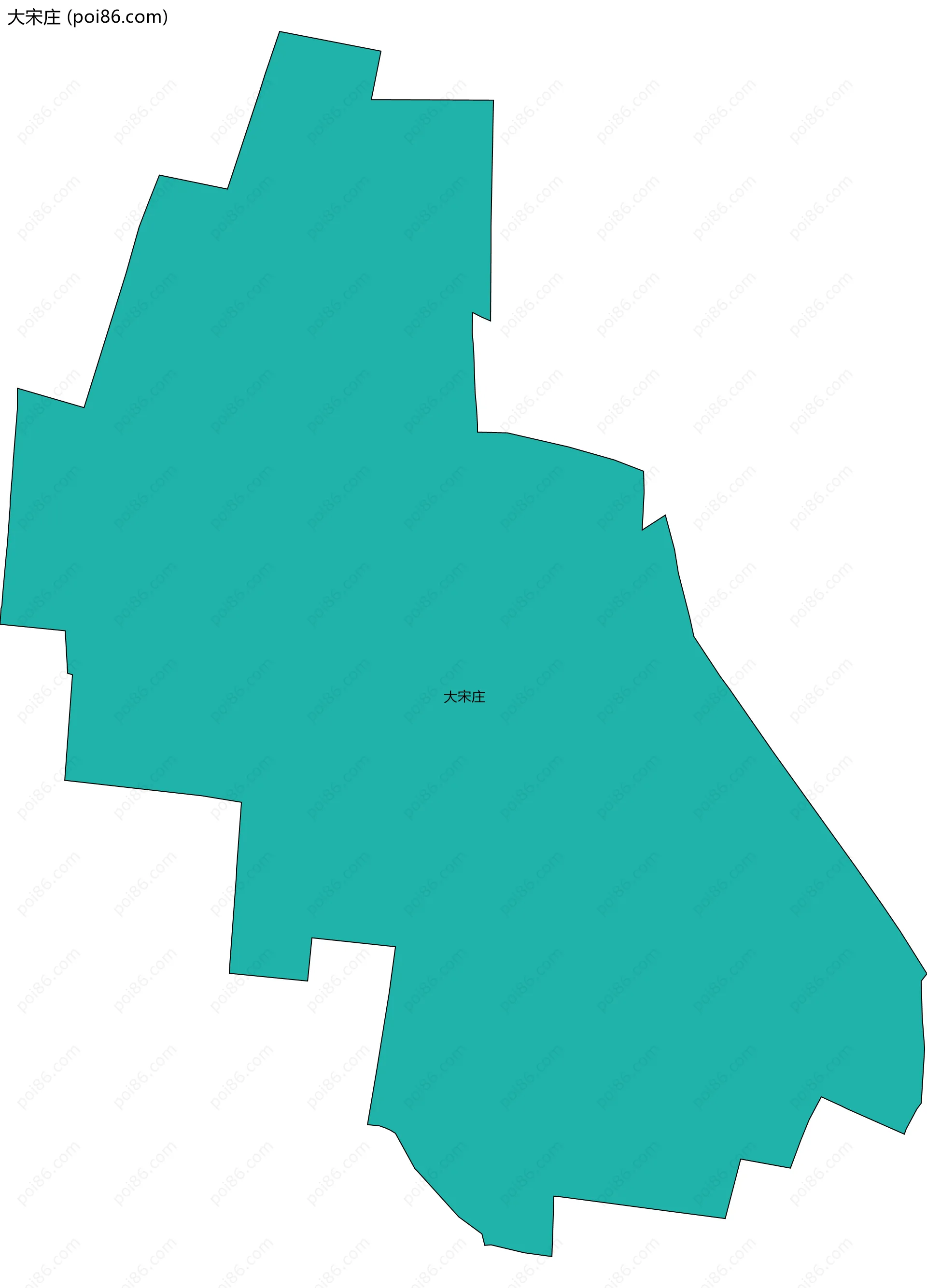 大宋庄边界地图