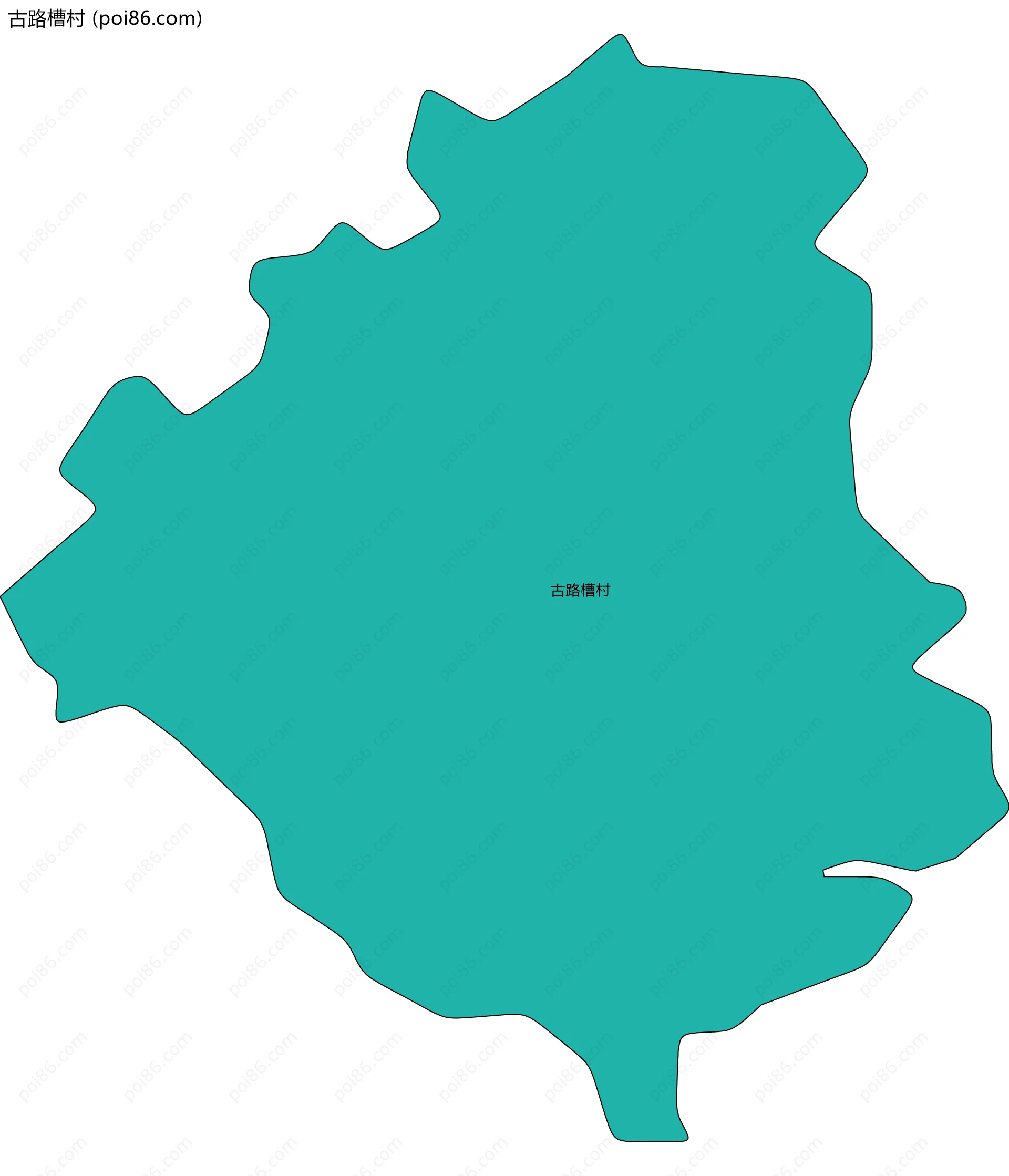 古路槽村边界地图