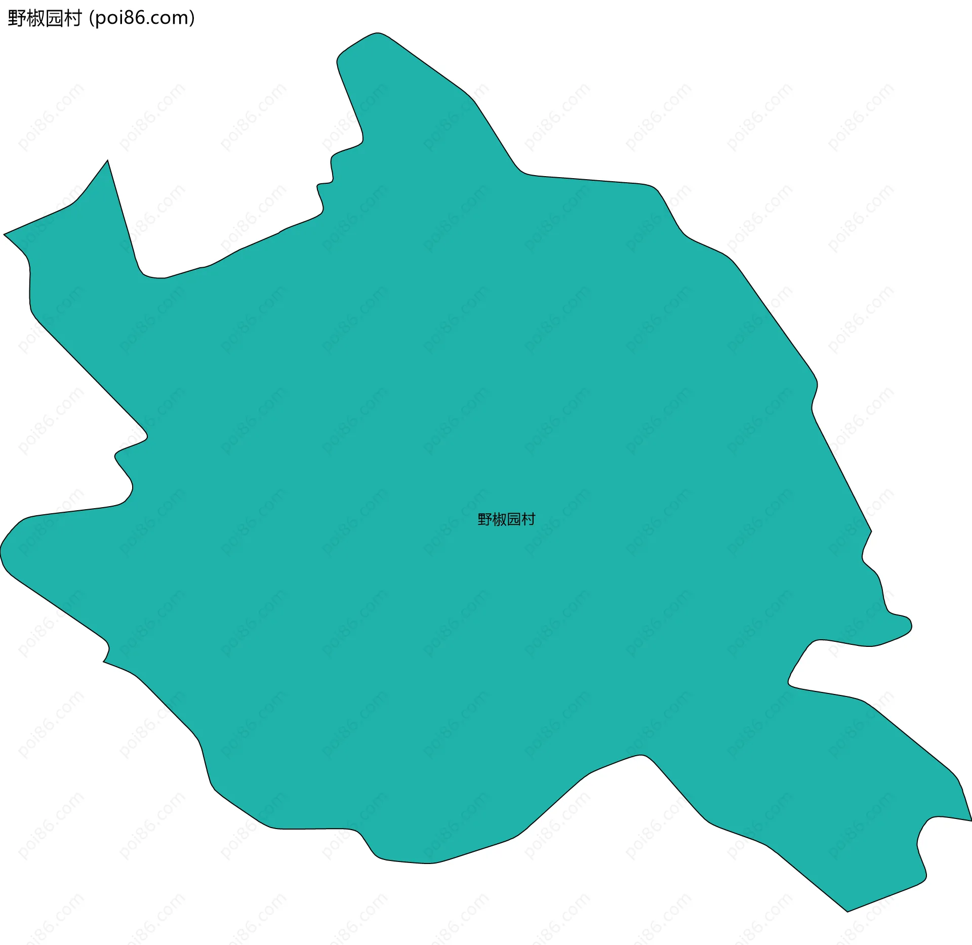 野椒园村边界地图