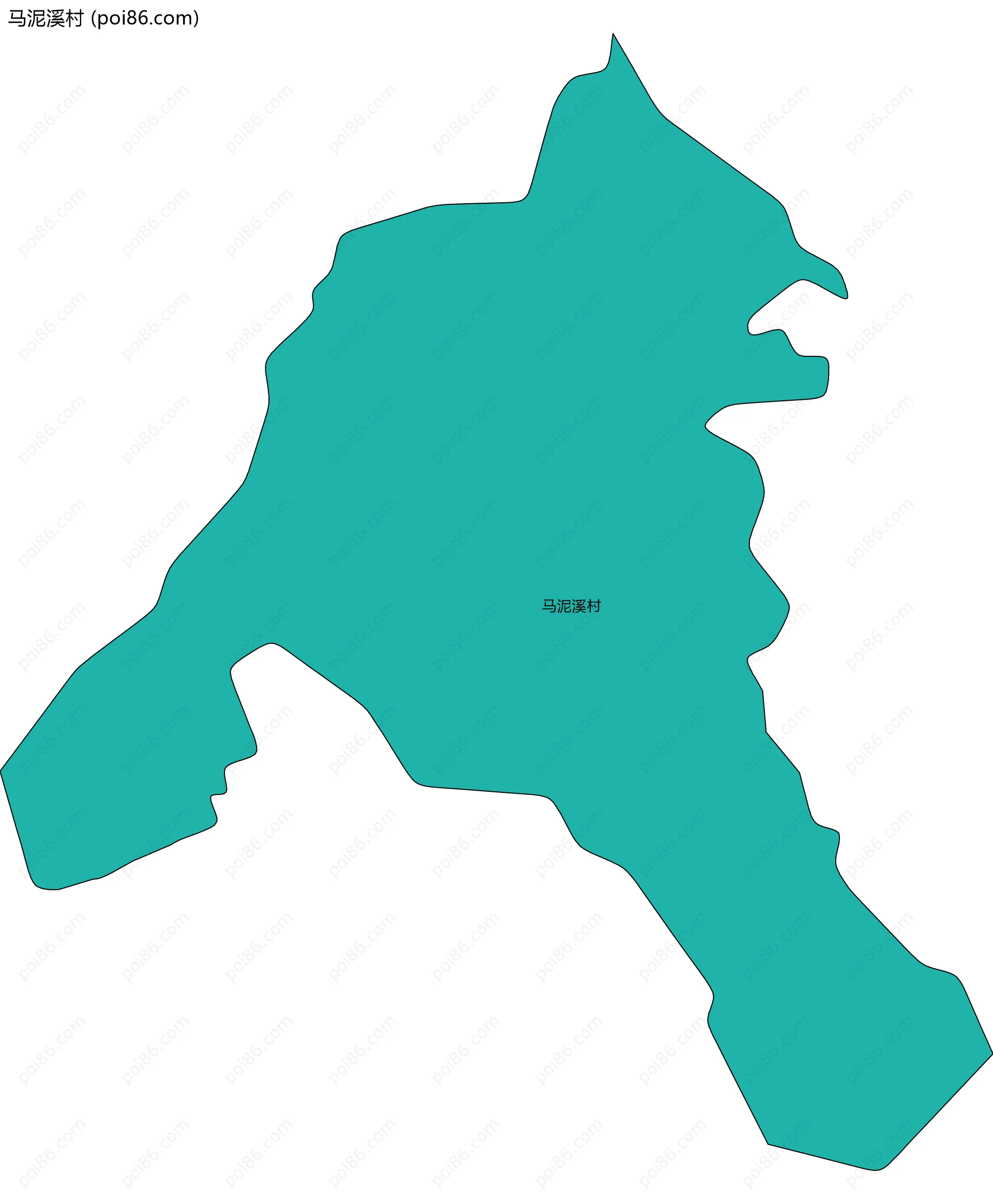 马泥溪村边界地图