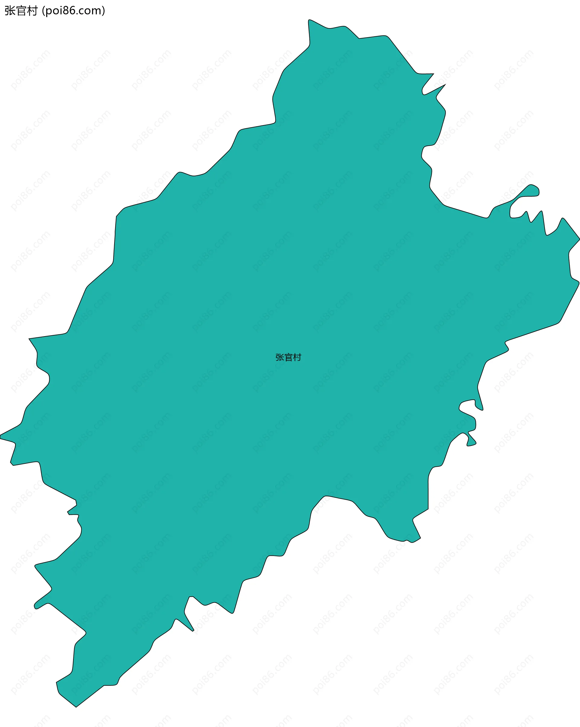 张官村边界地图