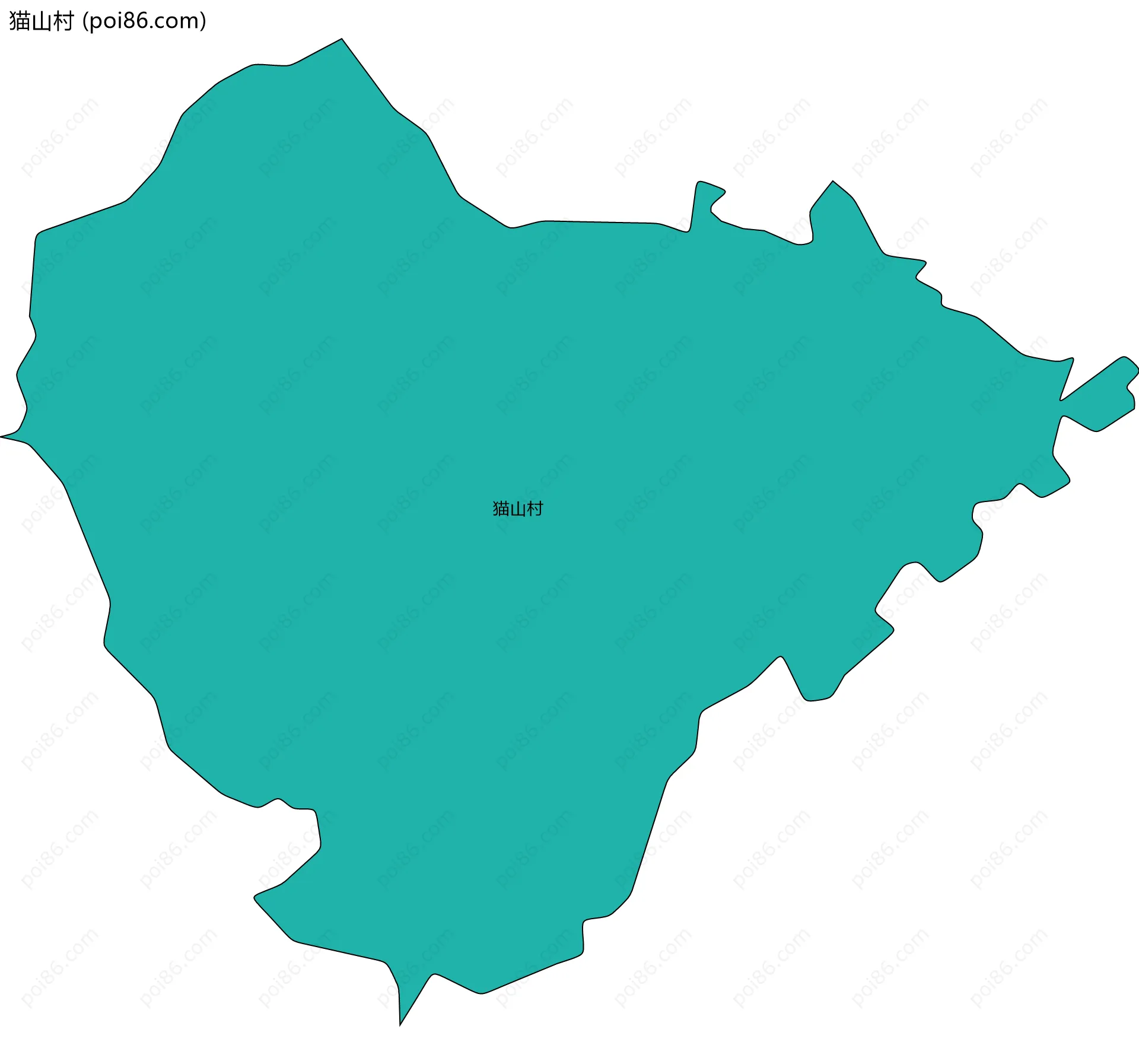 猫山村边界地图