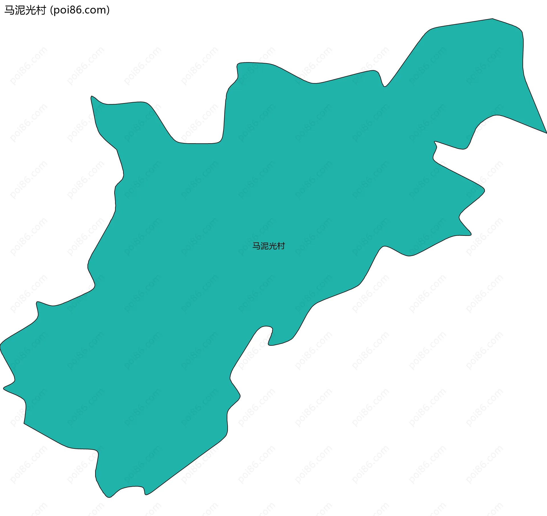 马泥光村边界地图