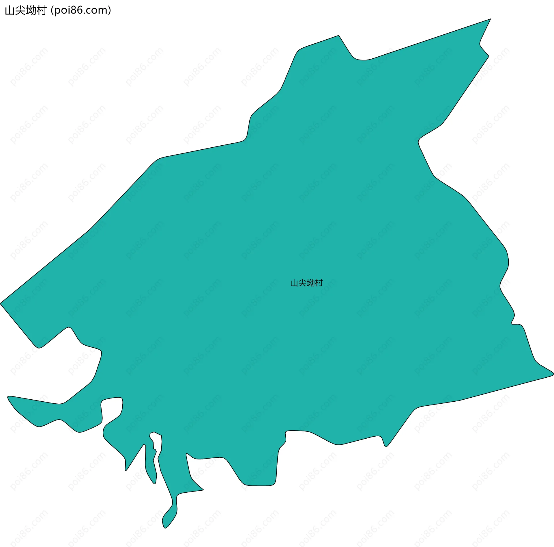 山尖坳村边界地图