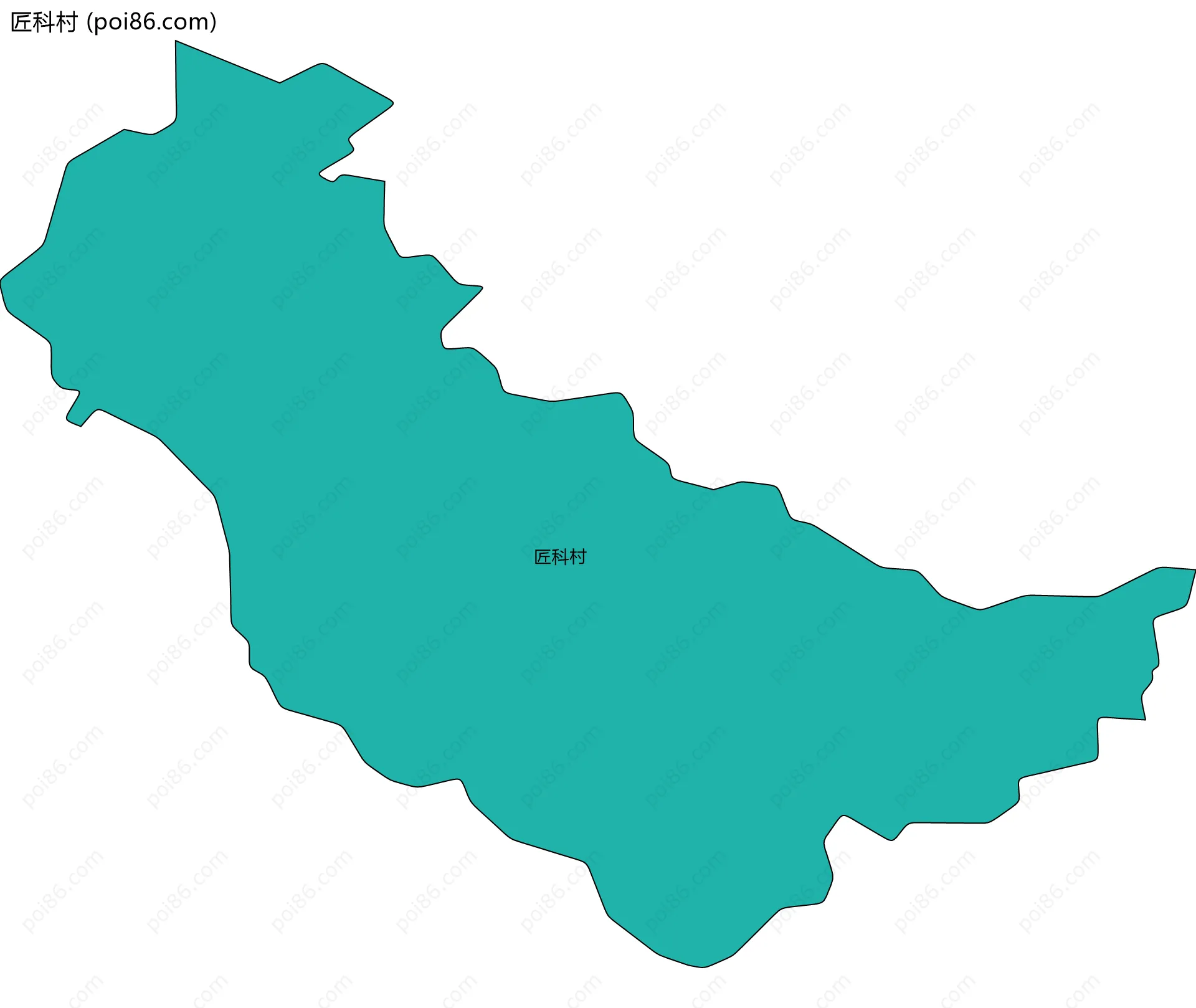 匠科村边界地图