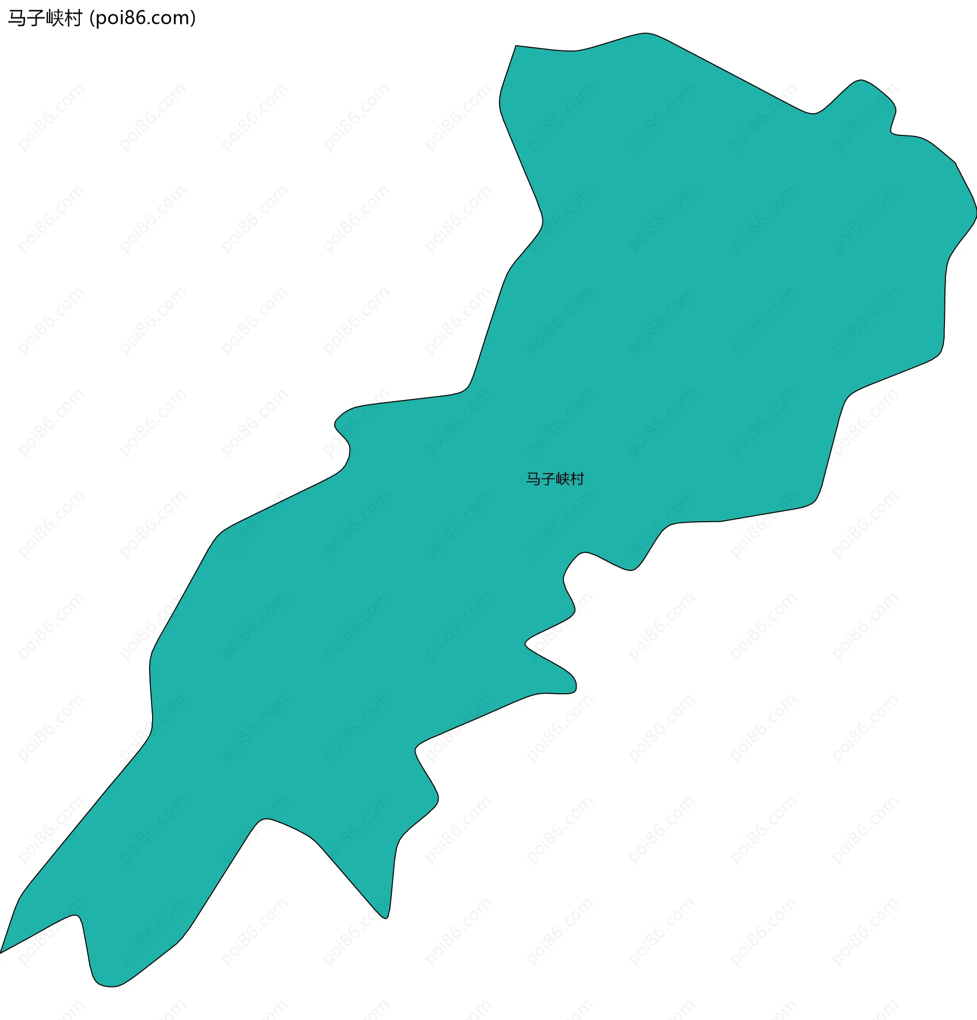 马子峡村边界地图