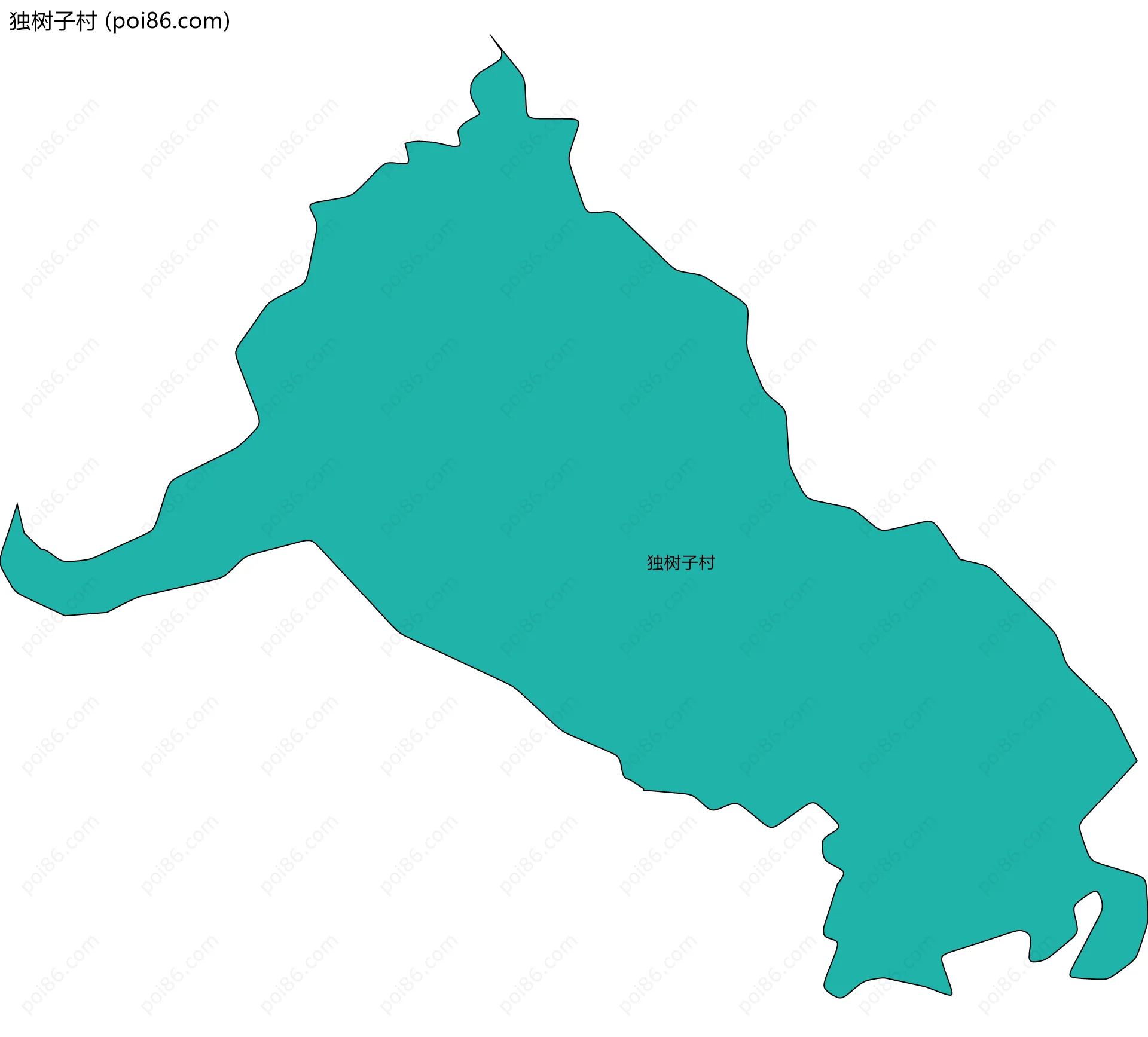 独树子村边界地图