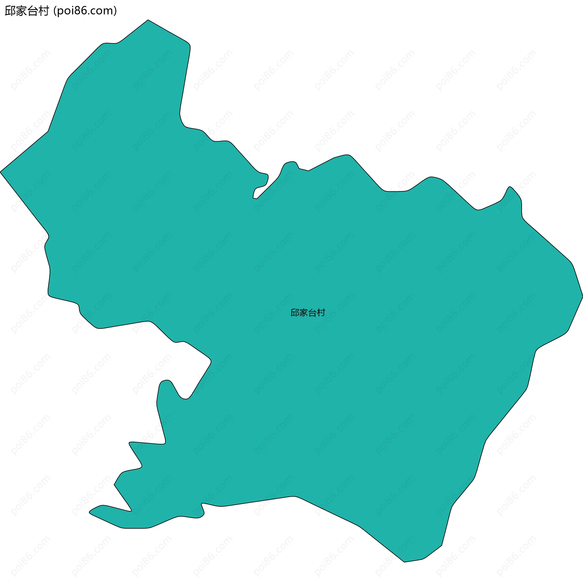 邱家台村边界地图