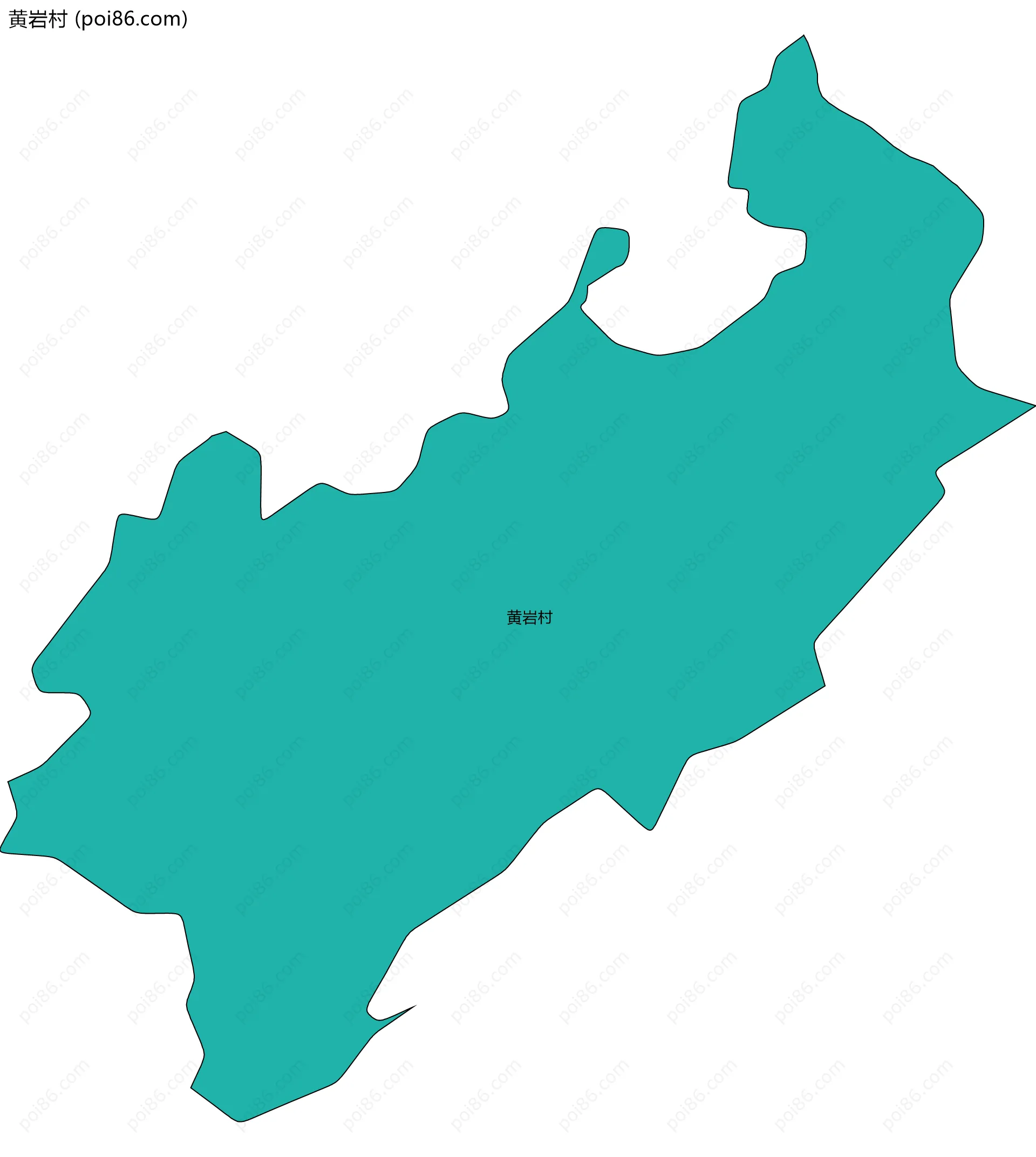 黄岩村边界地图