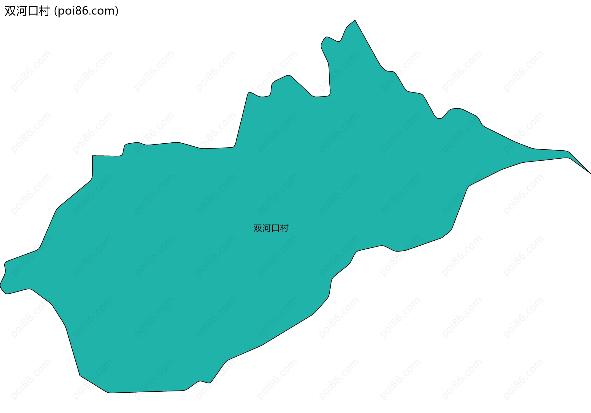 双河口村边界地图