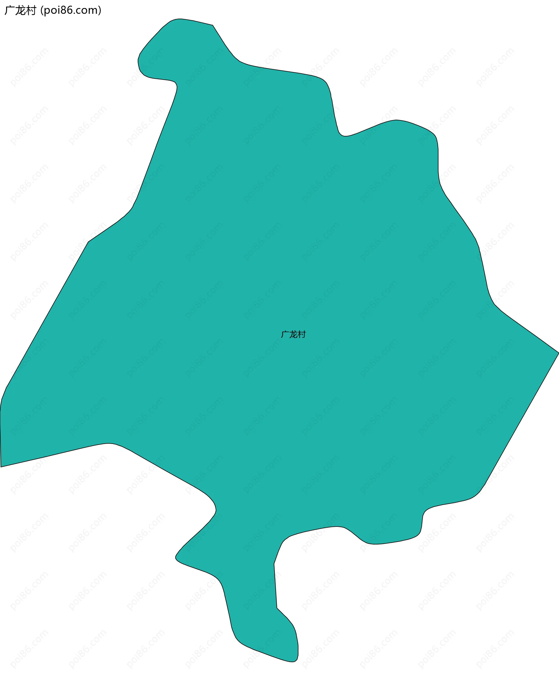 广龙村边界地图