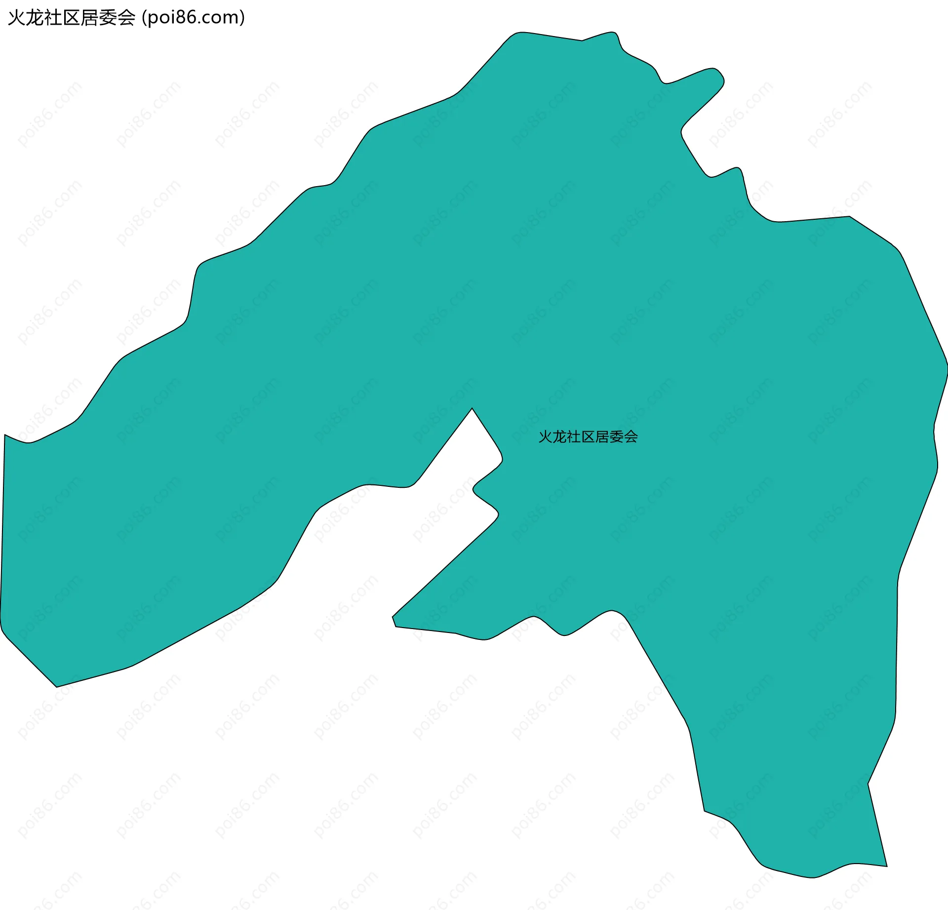 火龙社区居委会边界地图