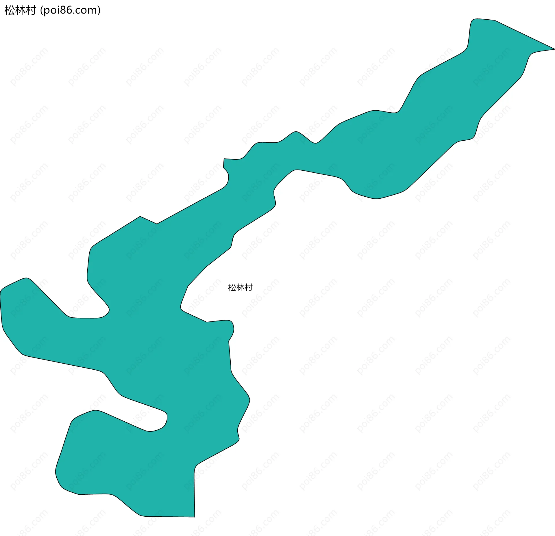松林村边界地图