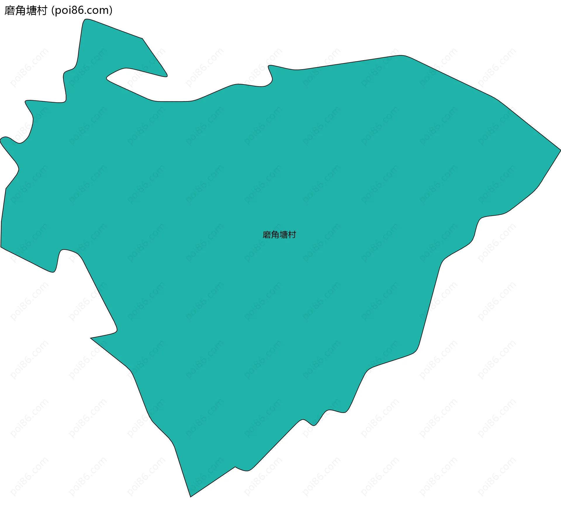 磨角塘村边界地图