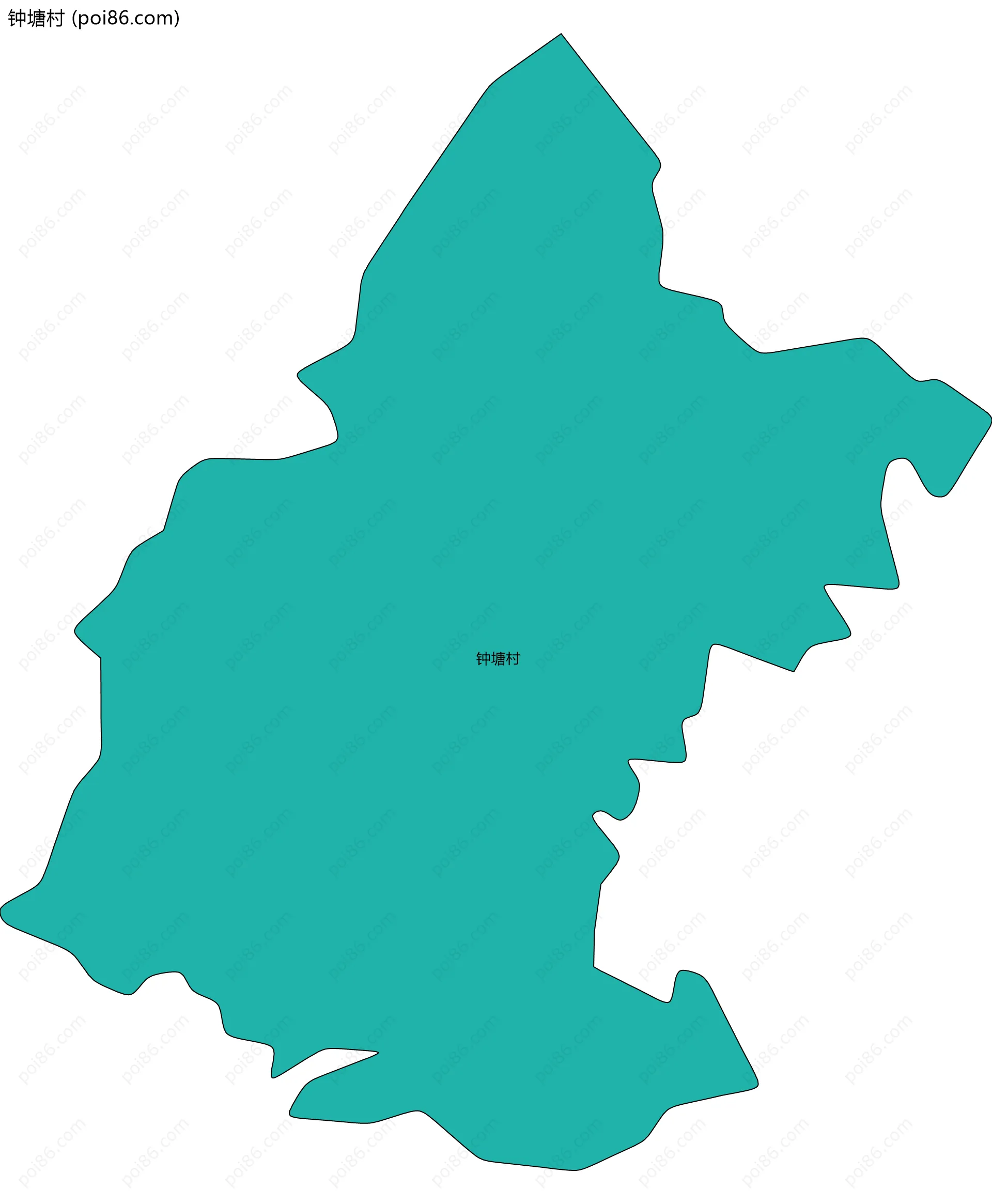 钟塘村边界地图