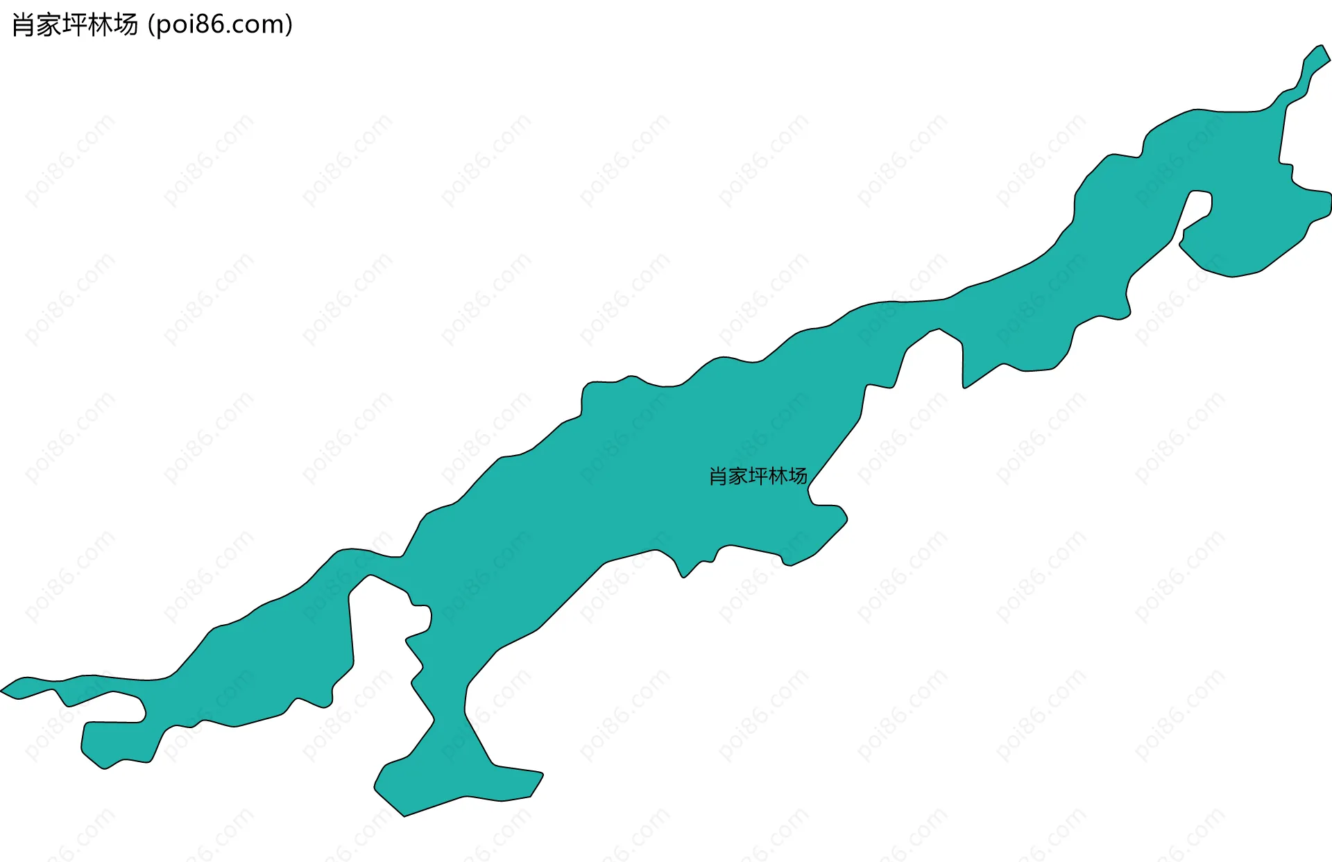 肖家坪林场边界地图