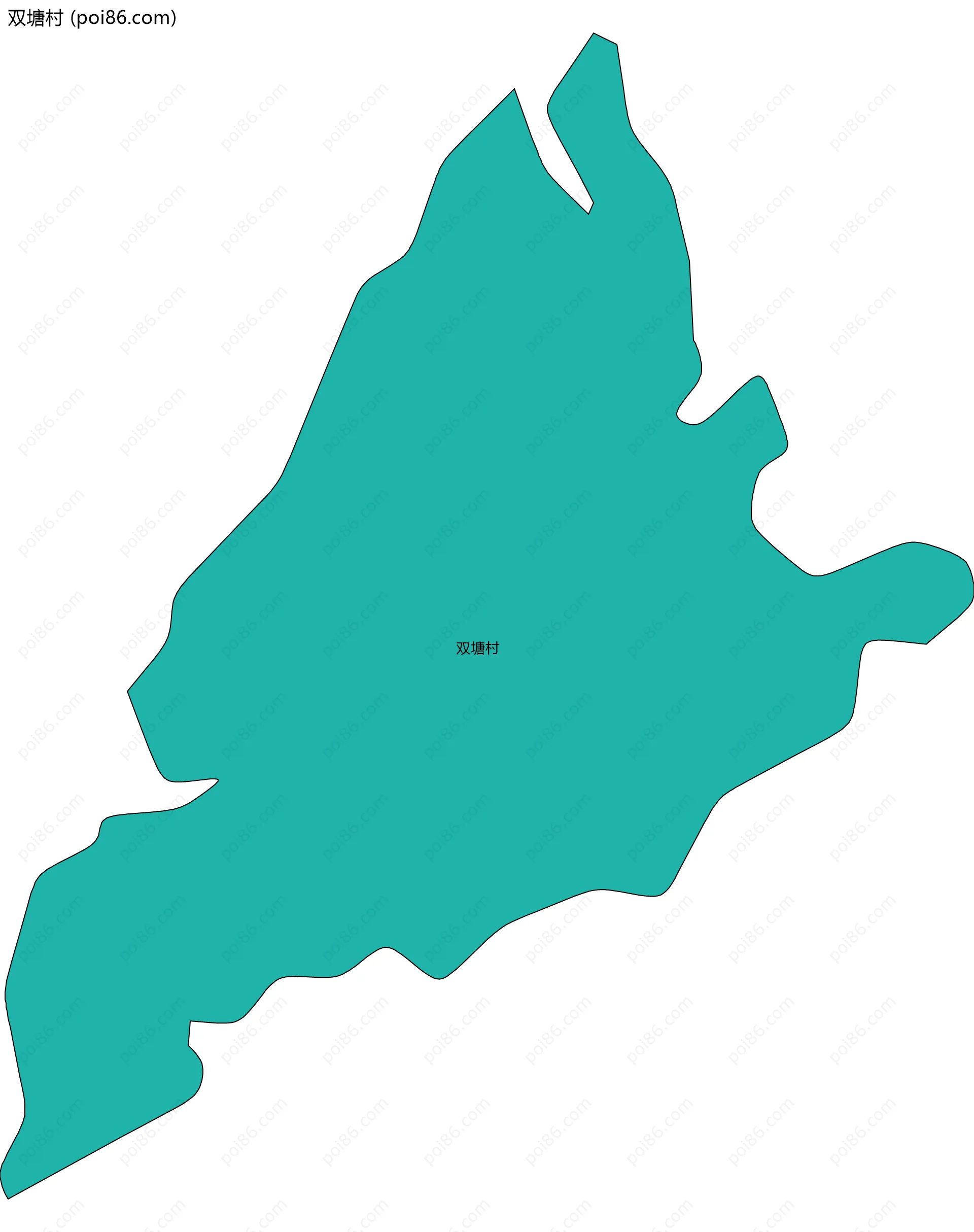 双塘村边界地图