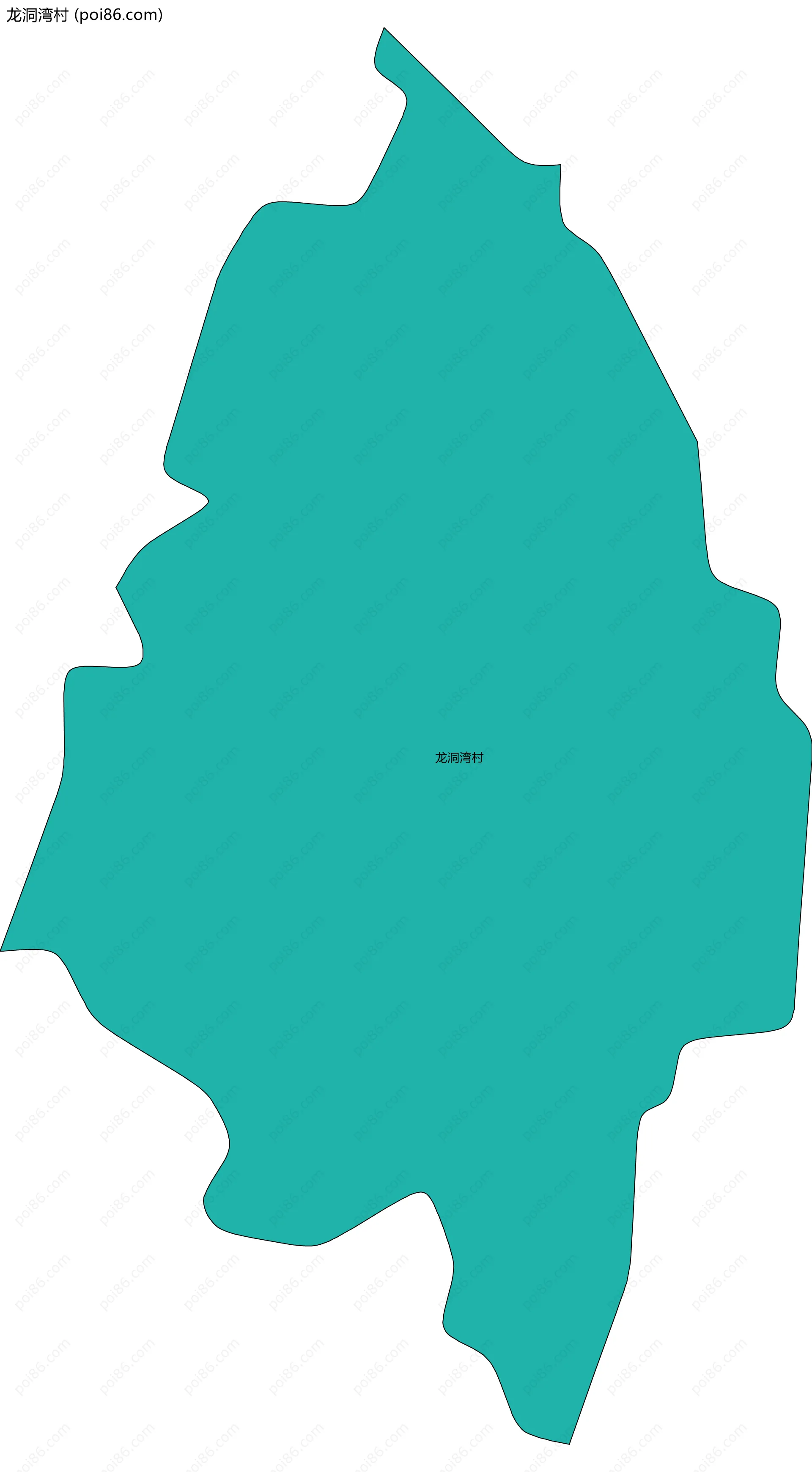 龙洞湾村边界地图