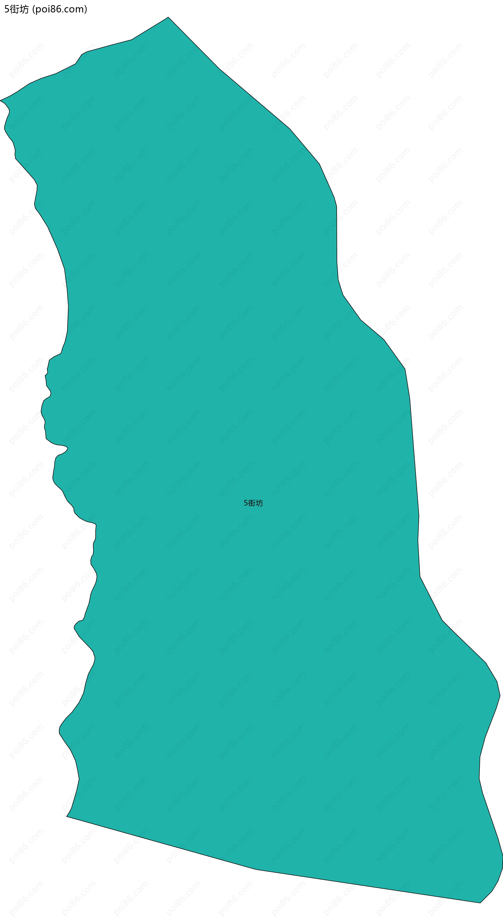 5街坊边界地图