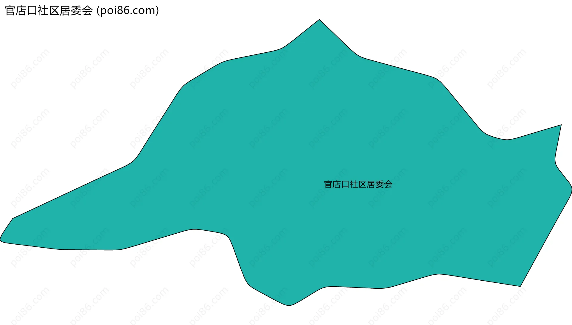 官店口社区居委会边界地图