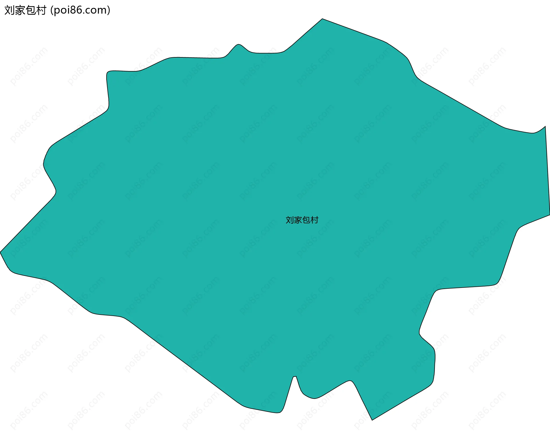 刘家包村边界地图