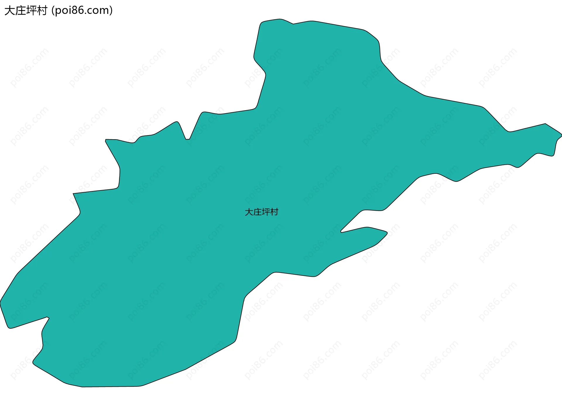 大庄坪村边界地图