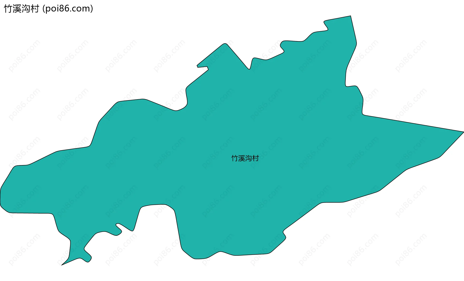 竹溪沟村边界地图