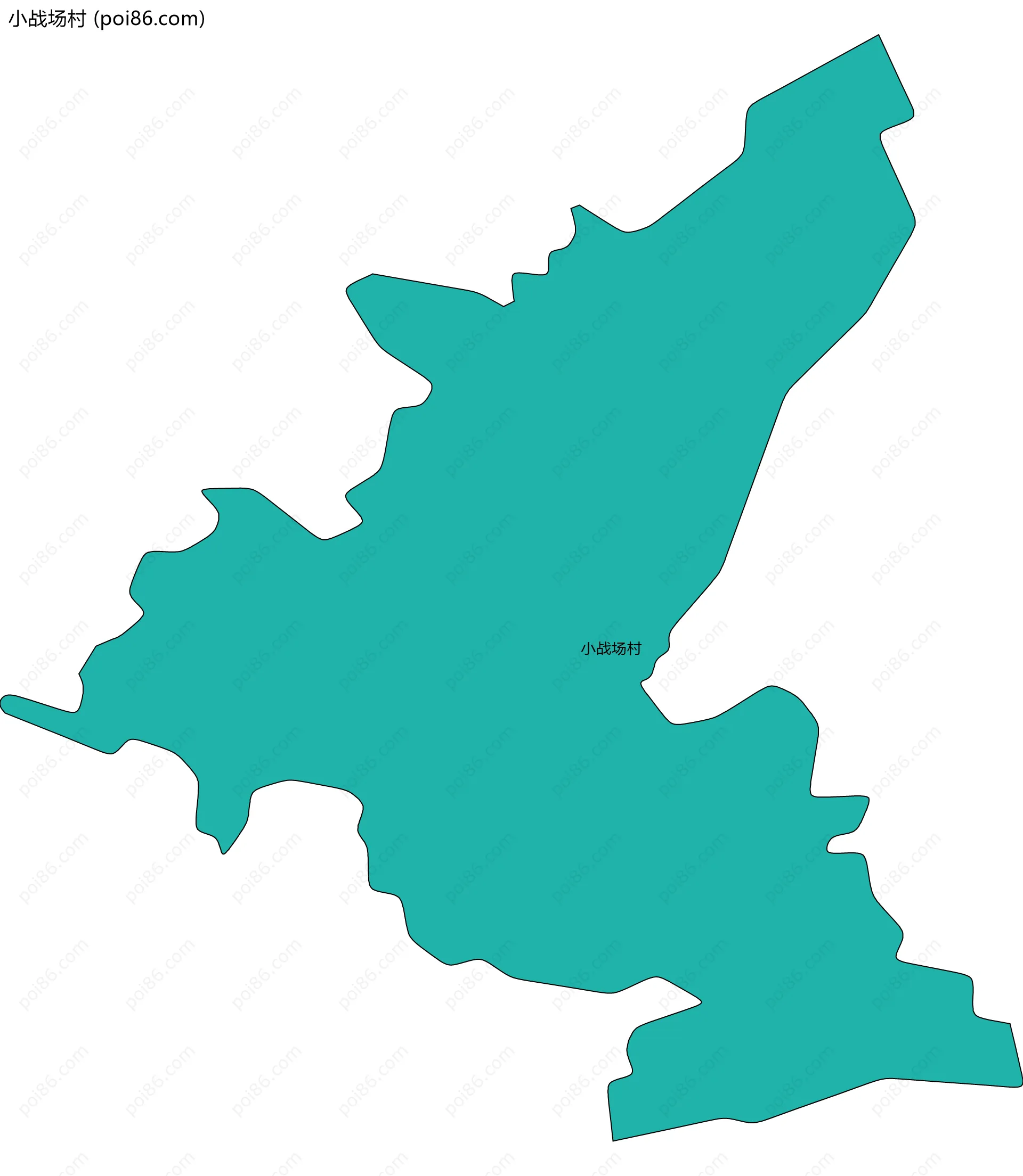 小战场村边界地图